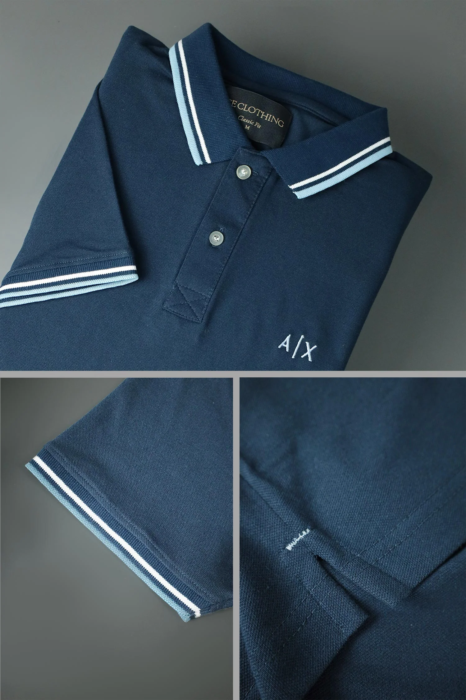 Armni Excnge Bold Heritage Men's Polo Shirt - Image 15
