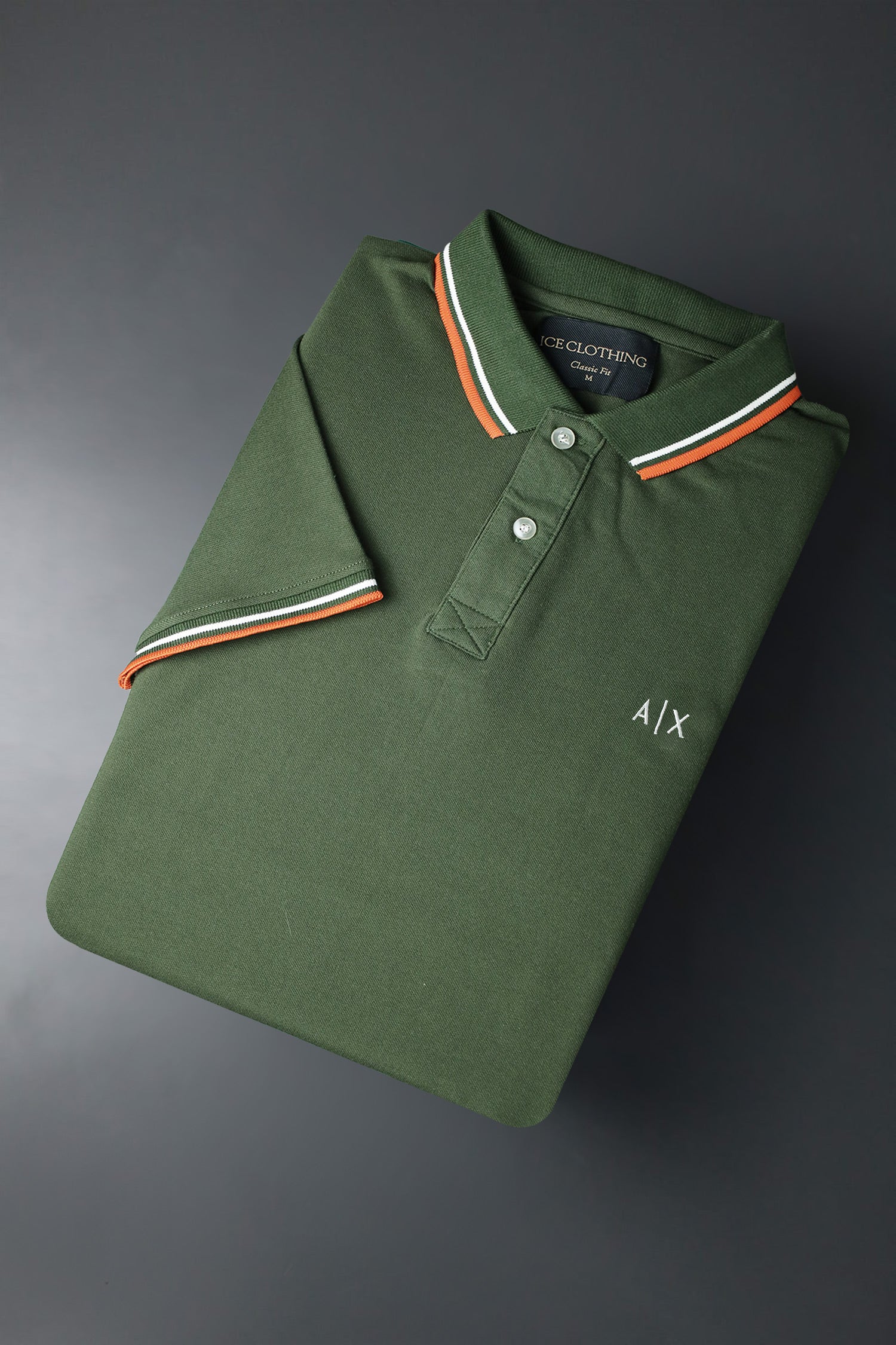 Armni Excnge Bold Heritage Men's Polo Shirt - Image 5