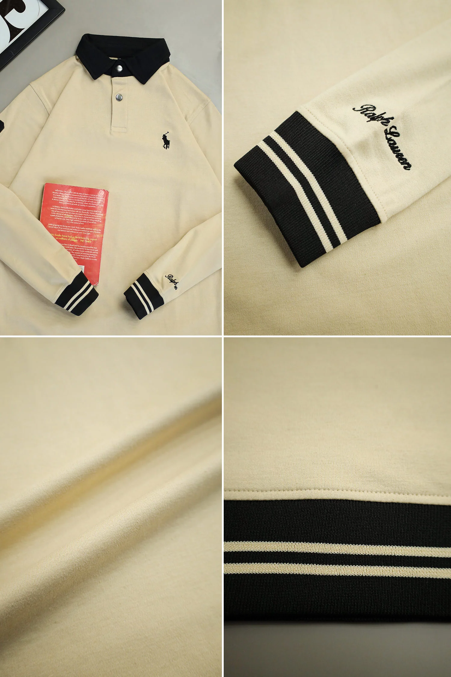 Rph Lren Polo Loopback Imported Men's Sweatshirt In Skin - Image 6