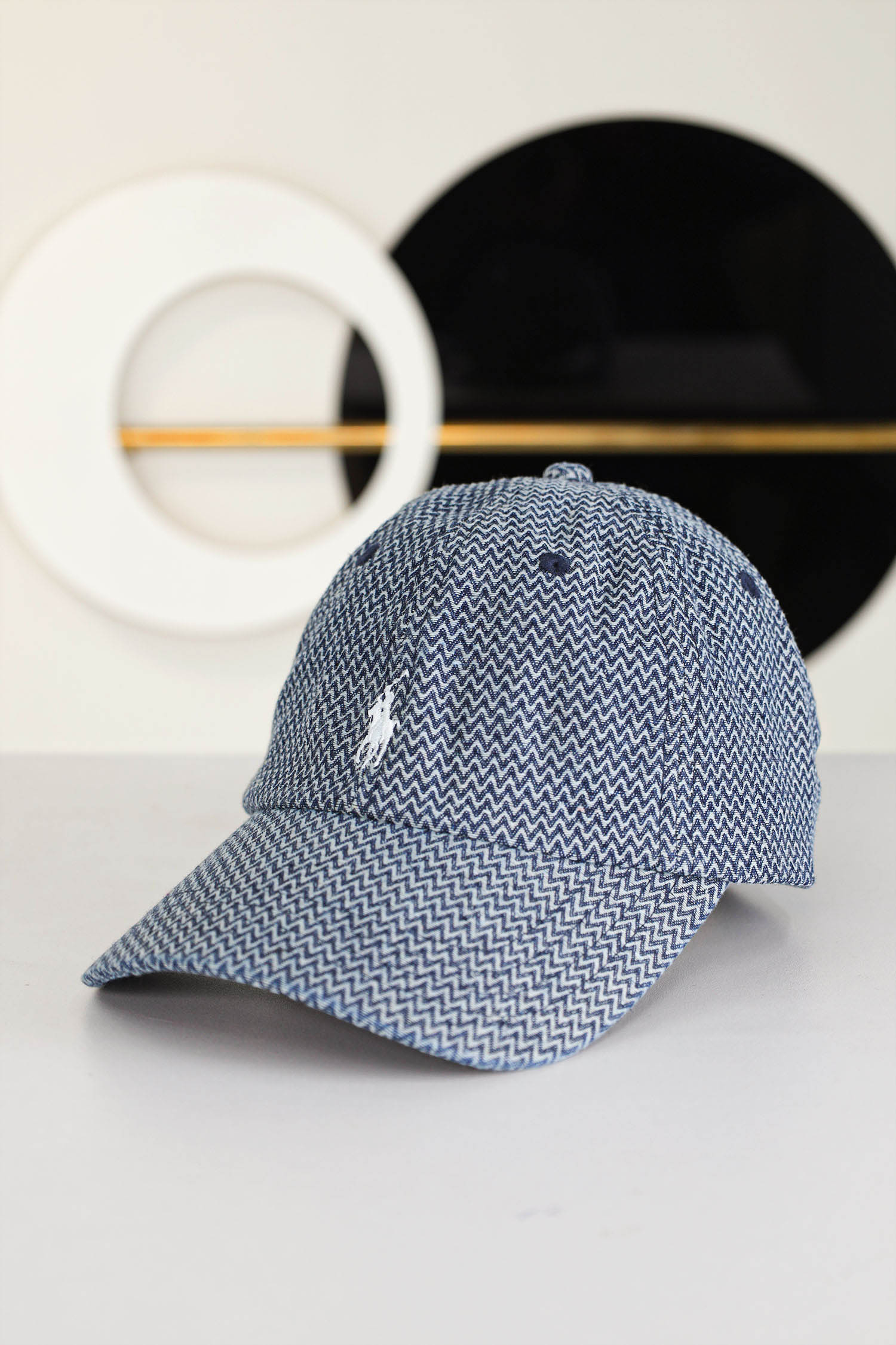 Rph Lren Polo Striped Oxford Imp Shamery Cotton Cap - Image 19