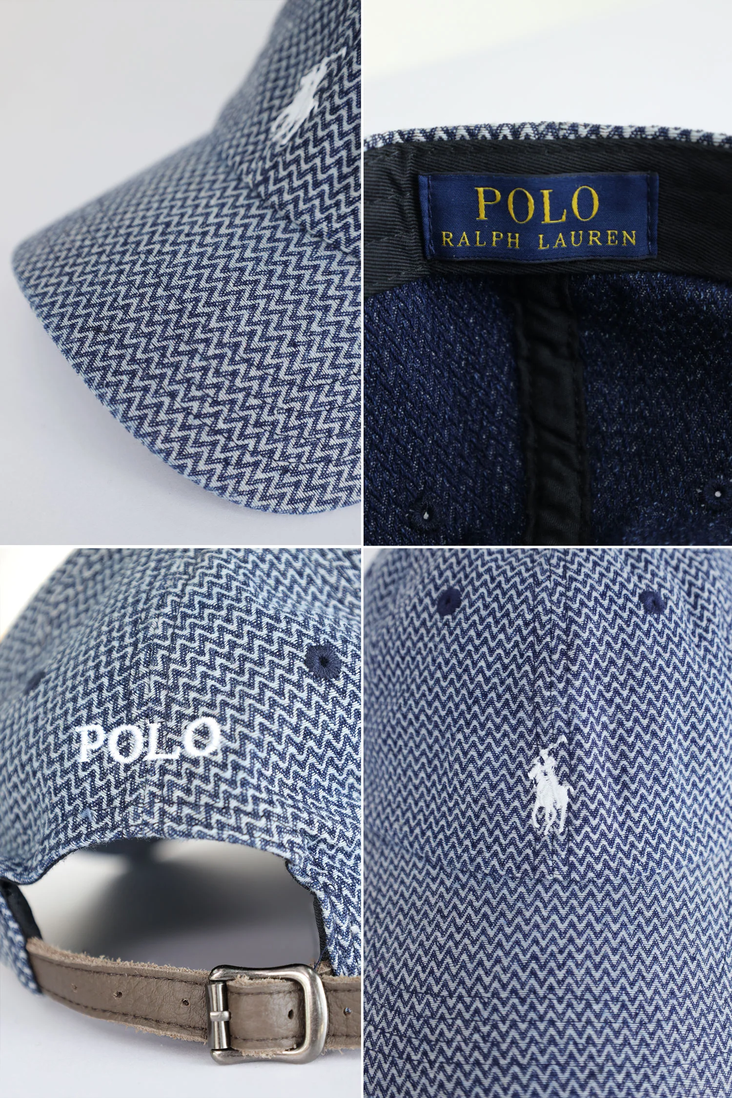 Rph Lren Polo Striped Oxford Imp Shamery Cotton Cap - Image 21