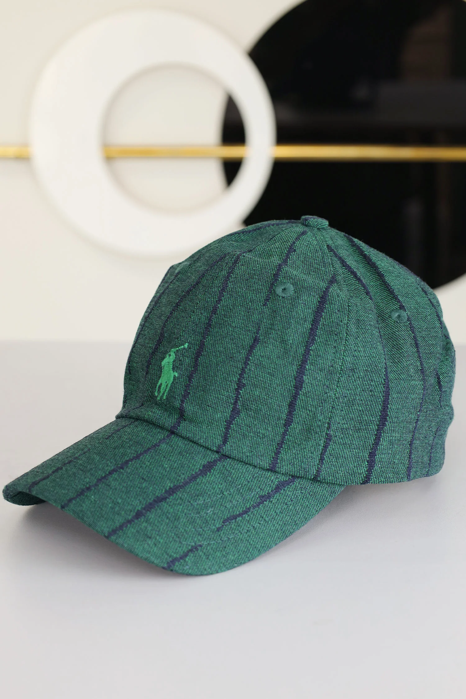Rph Lren Polo Striped Oxford Imp Shamery Cotton Cap - Image 22