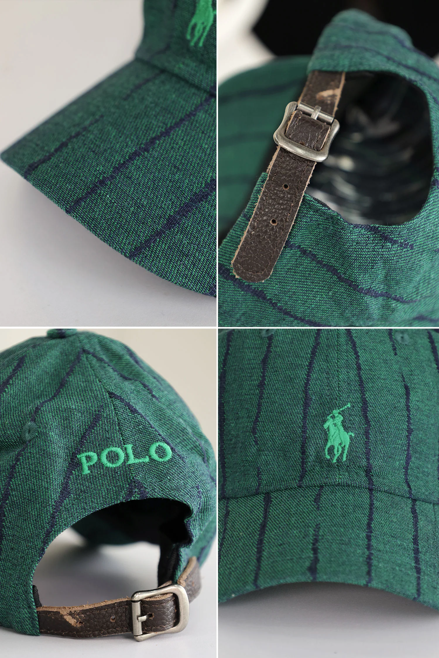 Rph Lren Polo Striped Oxford Imp Shamery Cotton Cap - Image 23