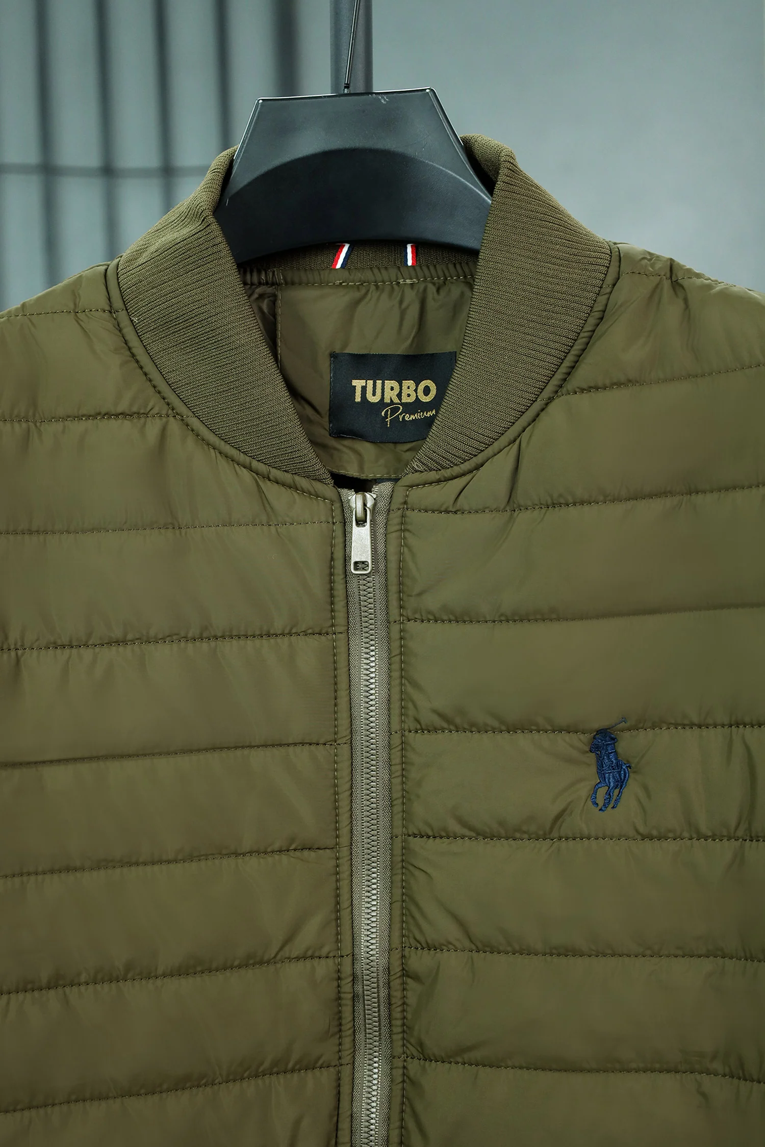 Rph Lren PoloBest Padded Men's Imported Puffer Jacket In Olive Green - Image 3