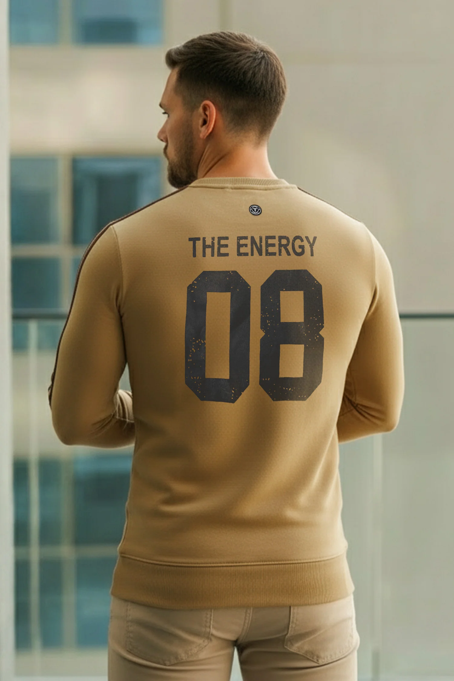 Turbo 3 Stripes Round Neck Men's Sweatshirt - Image 6