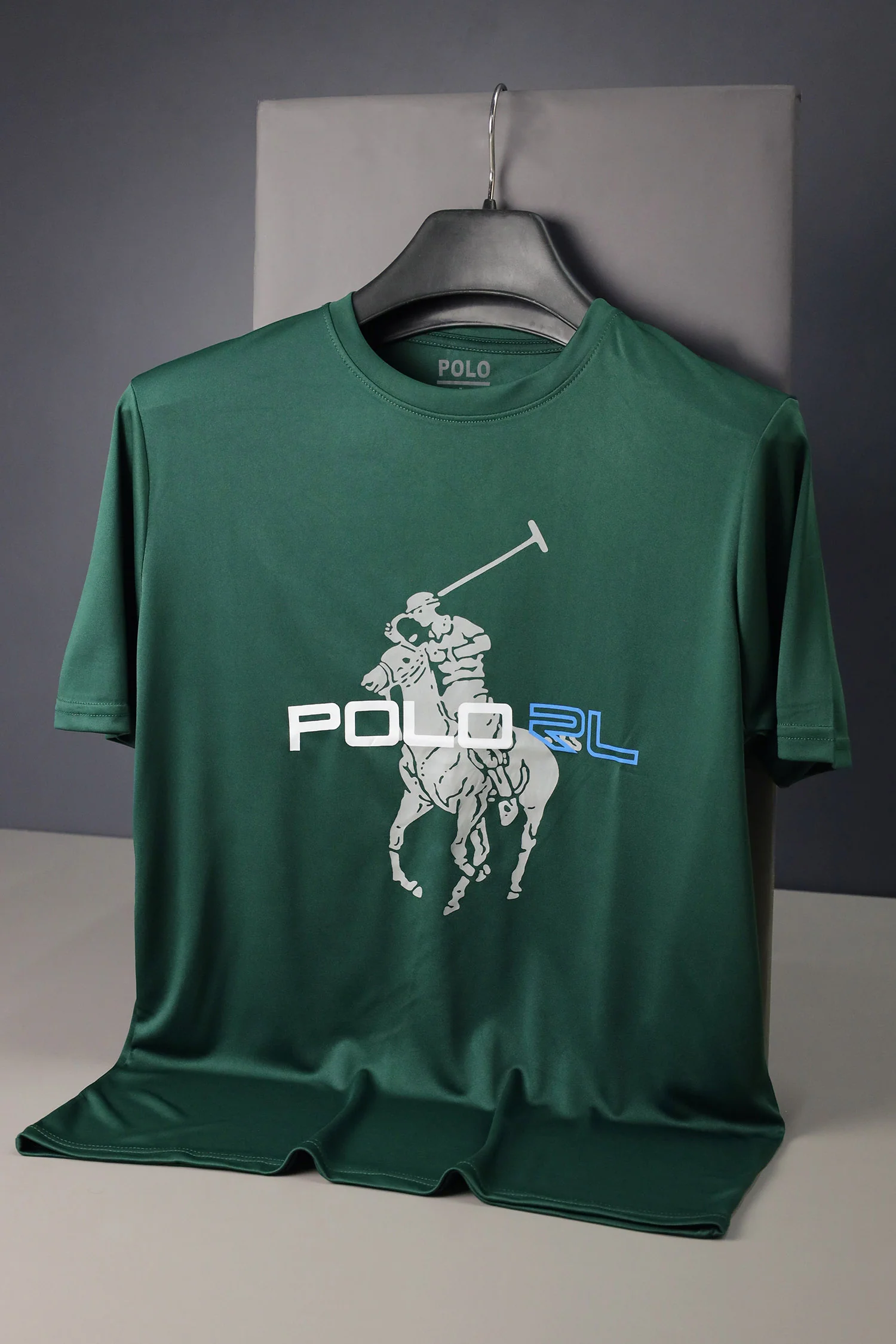 Rph Luren Signature Pony Men's Round Neck T-Shirt In Green - Image 2