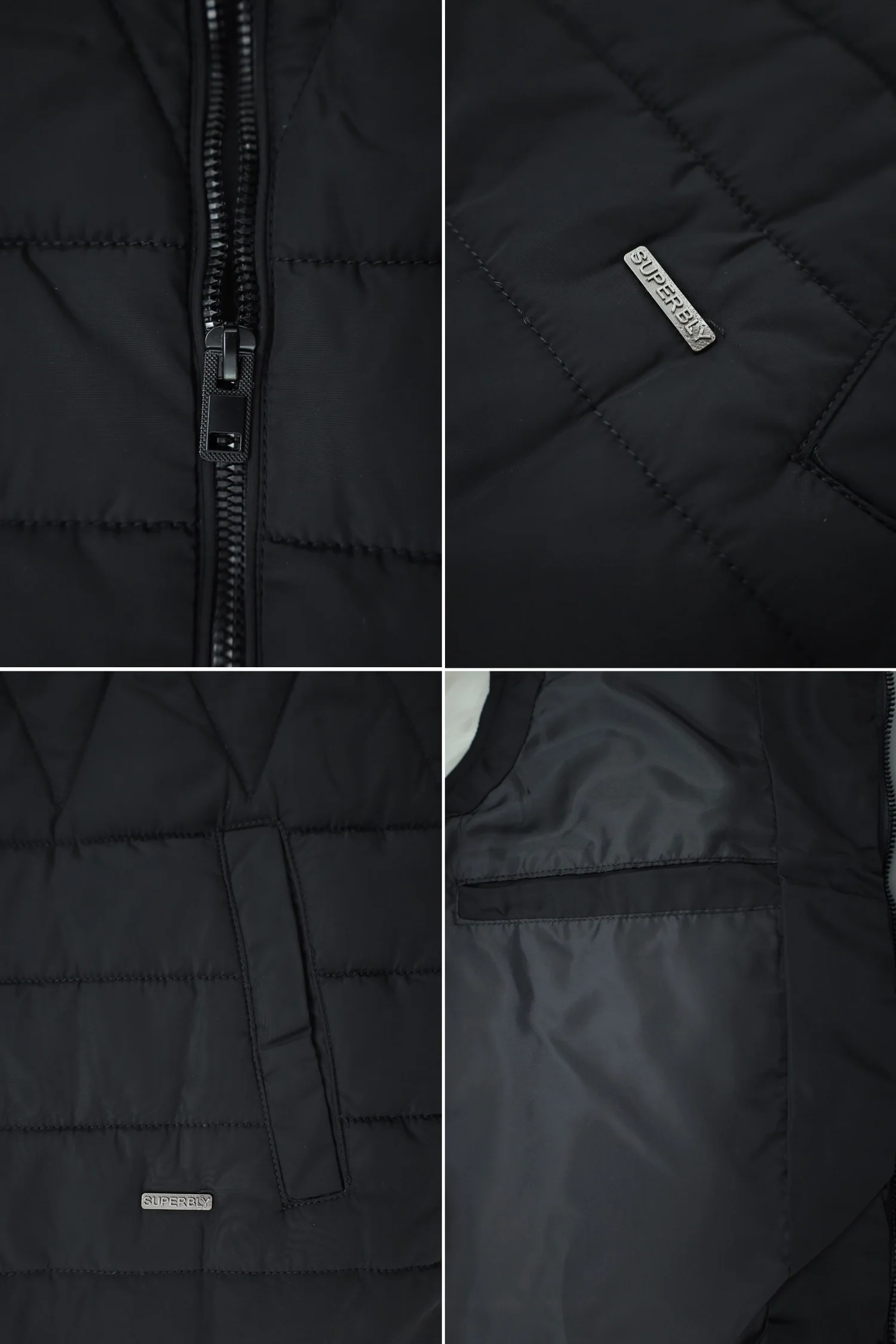 Sleeveless Reversible Perashoot Imported Men's Gilet In Black - Image 4