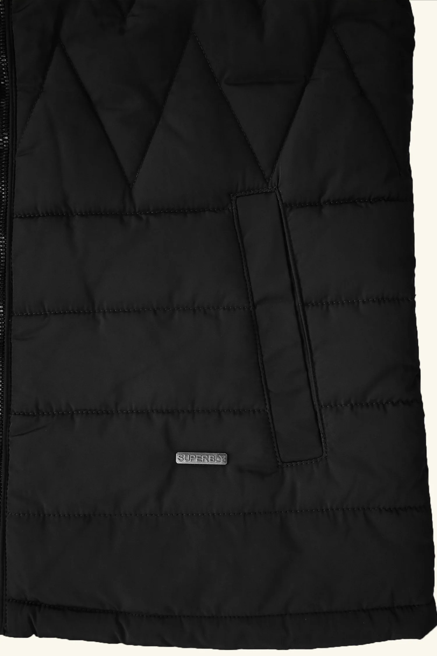 Sleeveless Reversible Perashoot Imported Men's Gilet In Black - Image 4