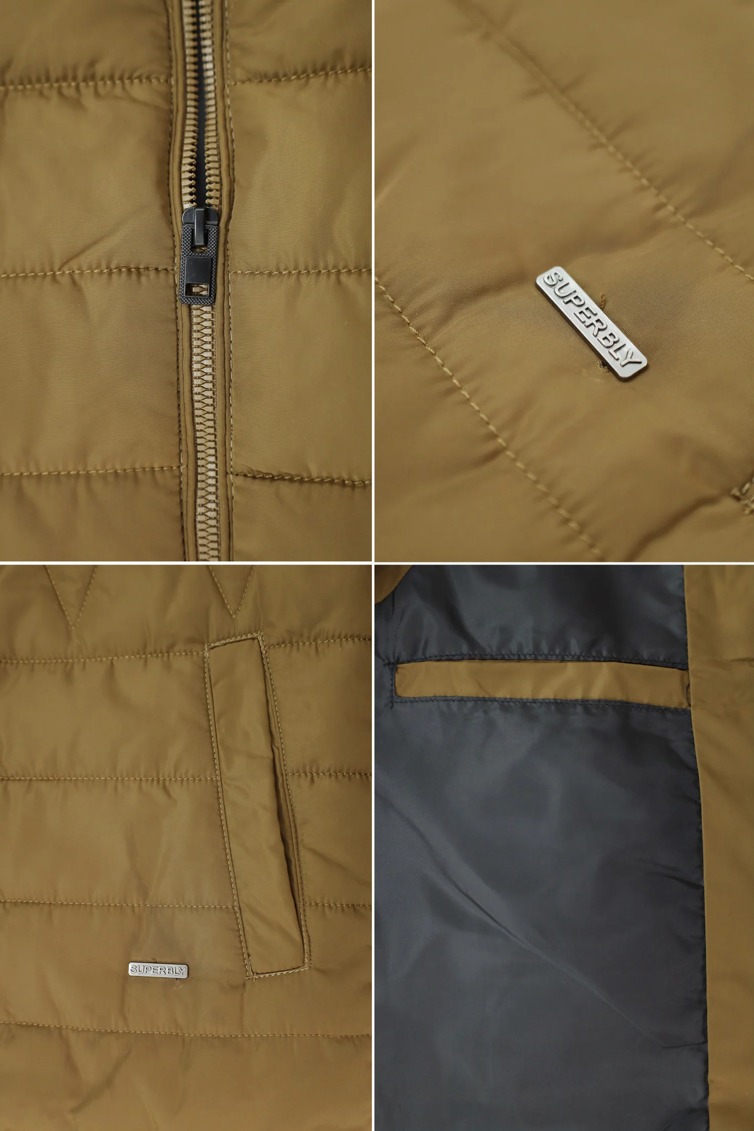 Sleeveless Reversible Perashoot Imported Men's Gilet In Camel - Image 4