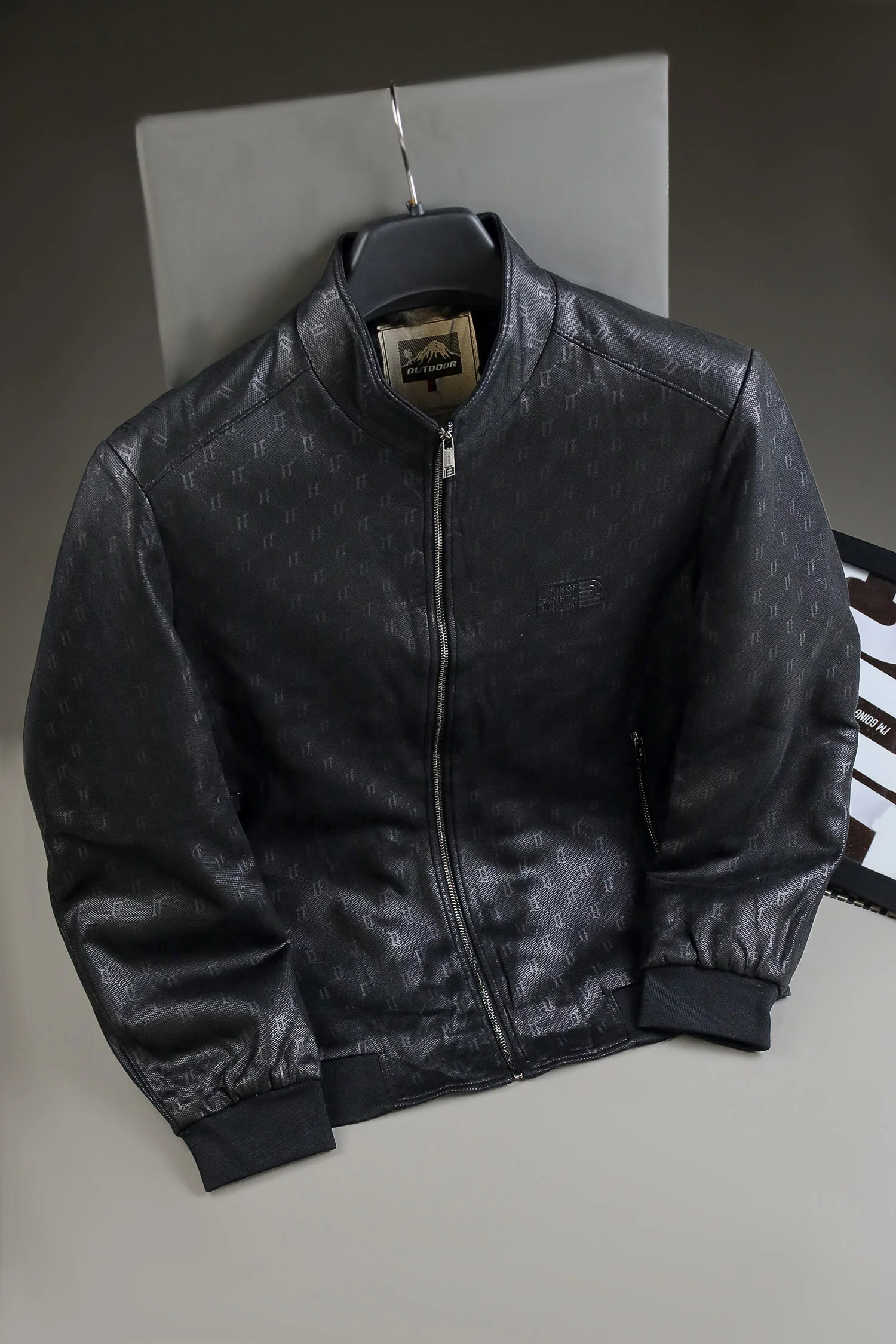 Splash FAV Textured Suede Leather Jacket - Image 2