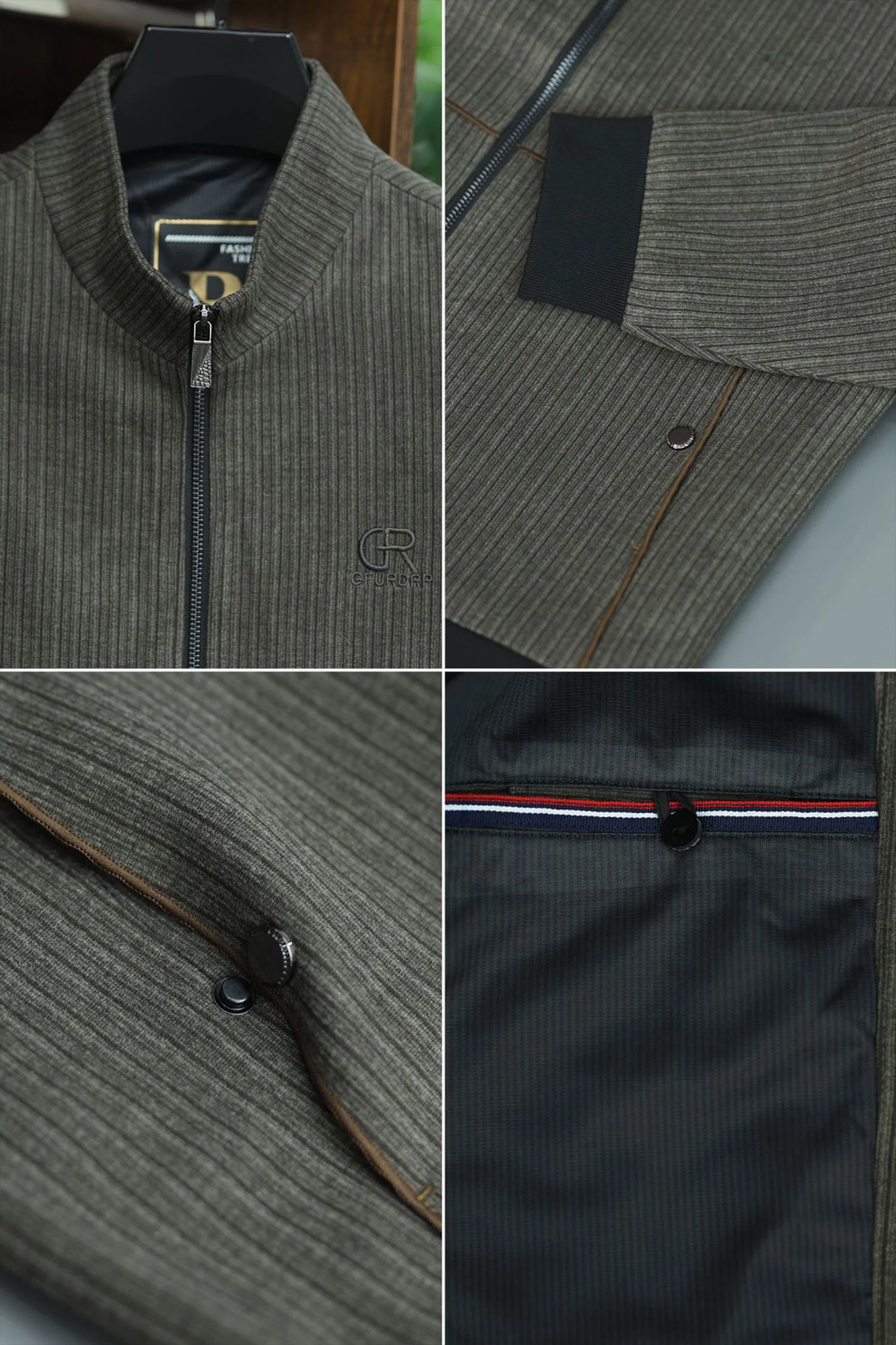 Stylish And Warmer Imported Men's Woolen Jacket In Sage - Image 4
