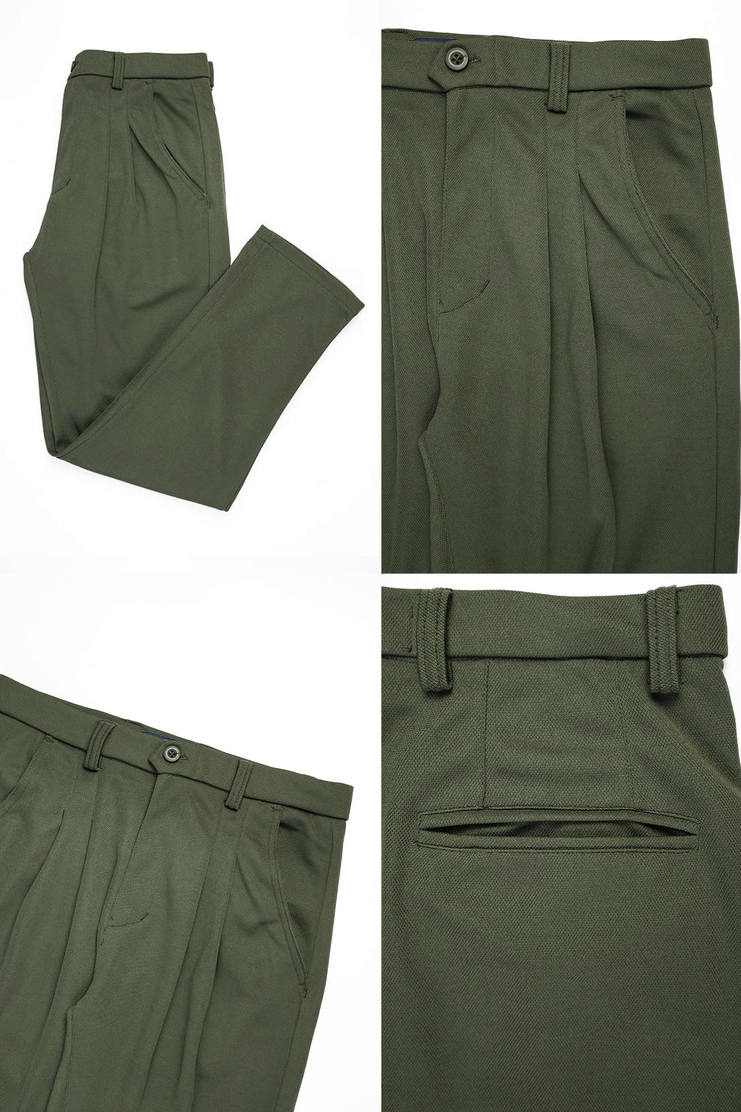 Double Plate Men's Carrot Fit Cotton Pant - Image 12