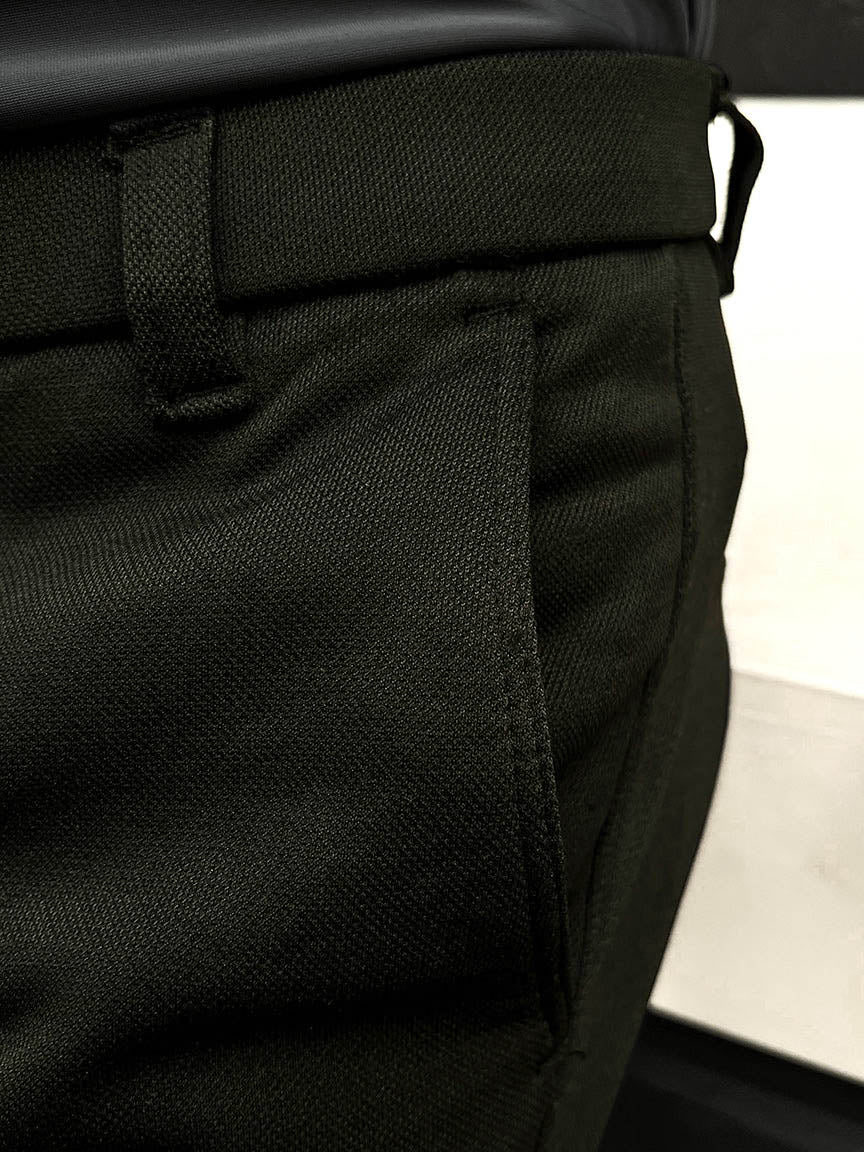 Super Elastic Slim Cotton Pant in Olive - Image 2