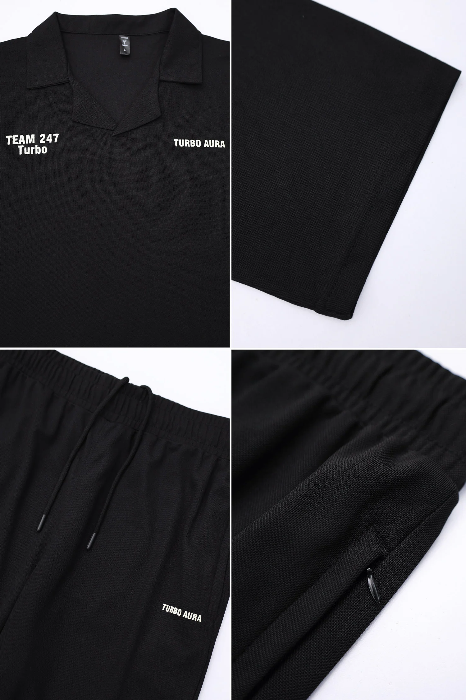 Turbo 247 Essential Theory Men's Tracksuit In Black - Image 4
