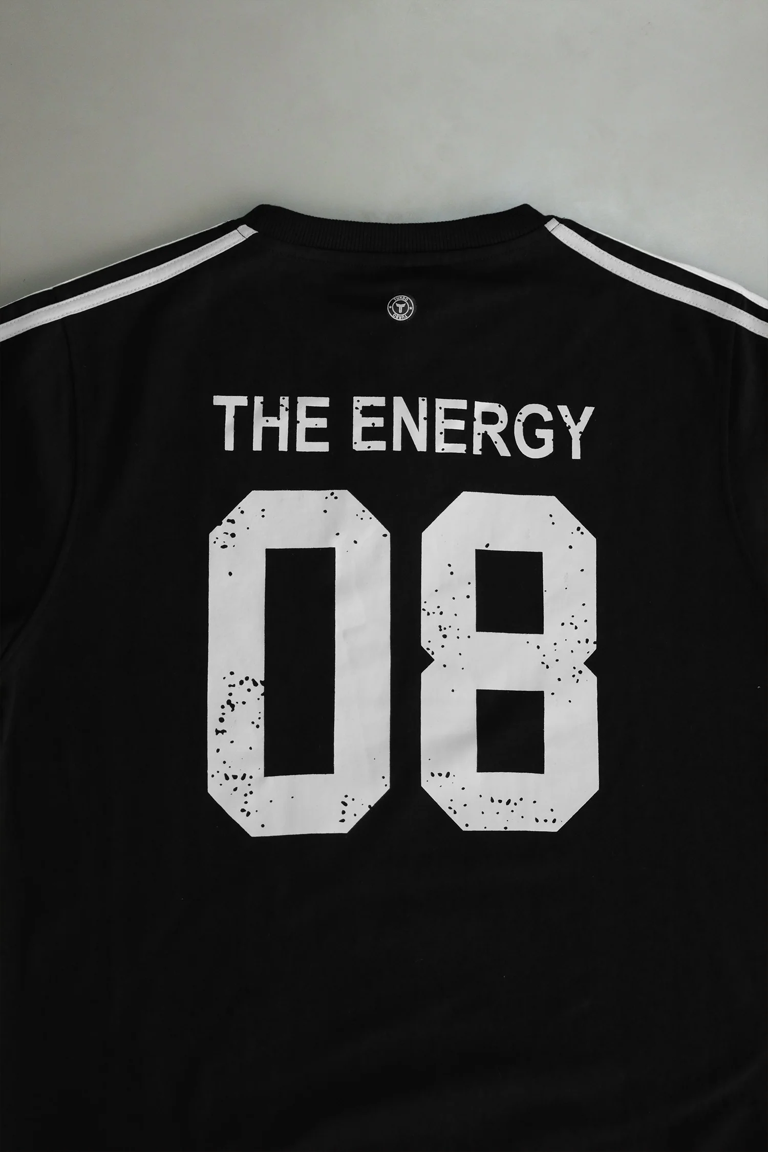 Turbo 3 Stripes Round Neck Men's Sweatshirt In Black - Image 3