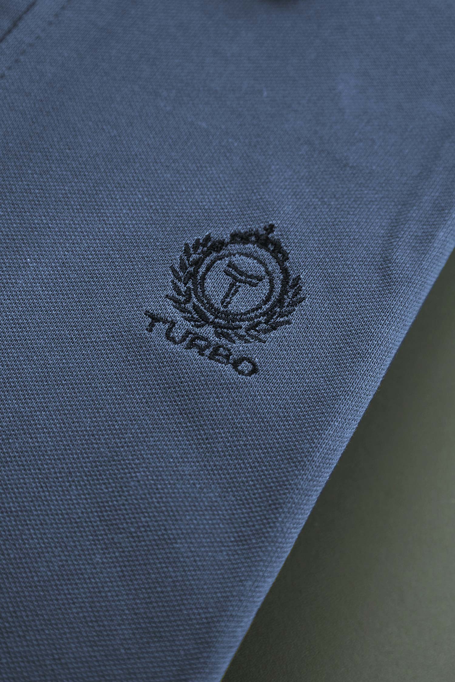Turbo Abstract Zip Collar Men's Polo Shirt - Image 3