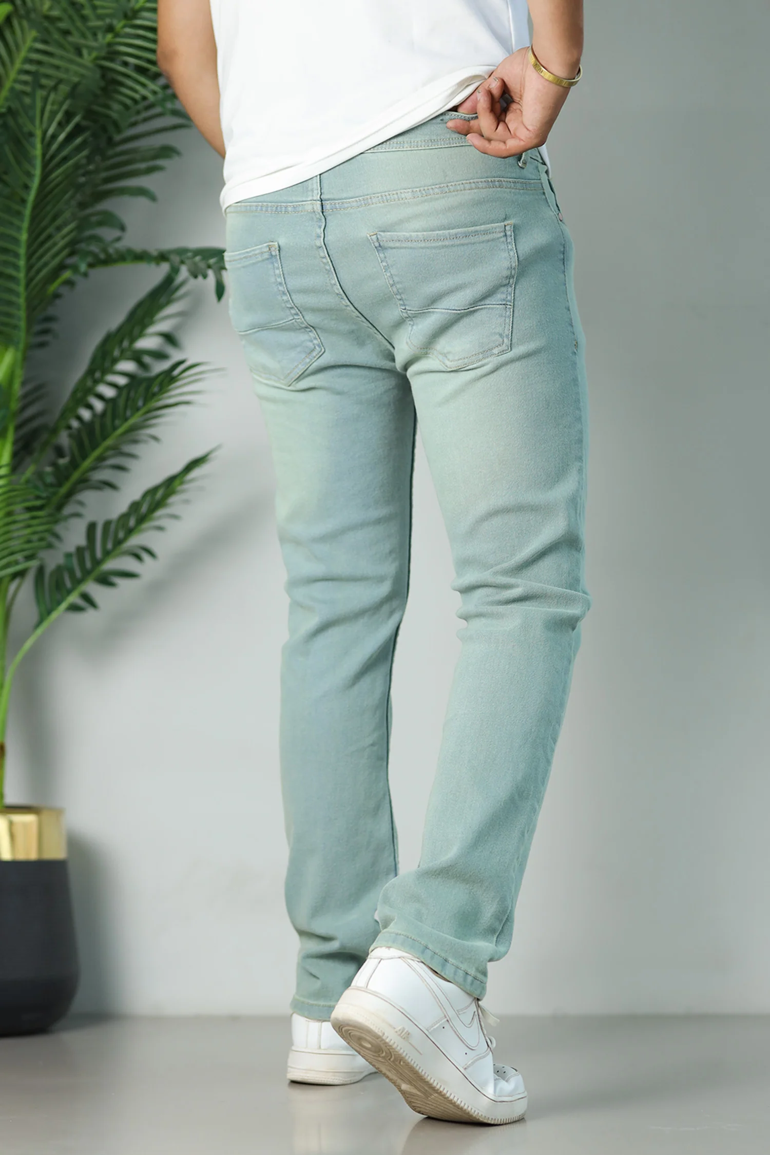 Turbo Apex-Stretch Performance Slim Fit Jeans In Dirty Sage - Image 4