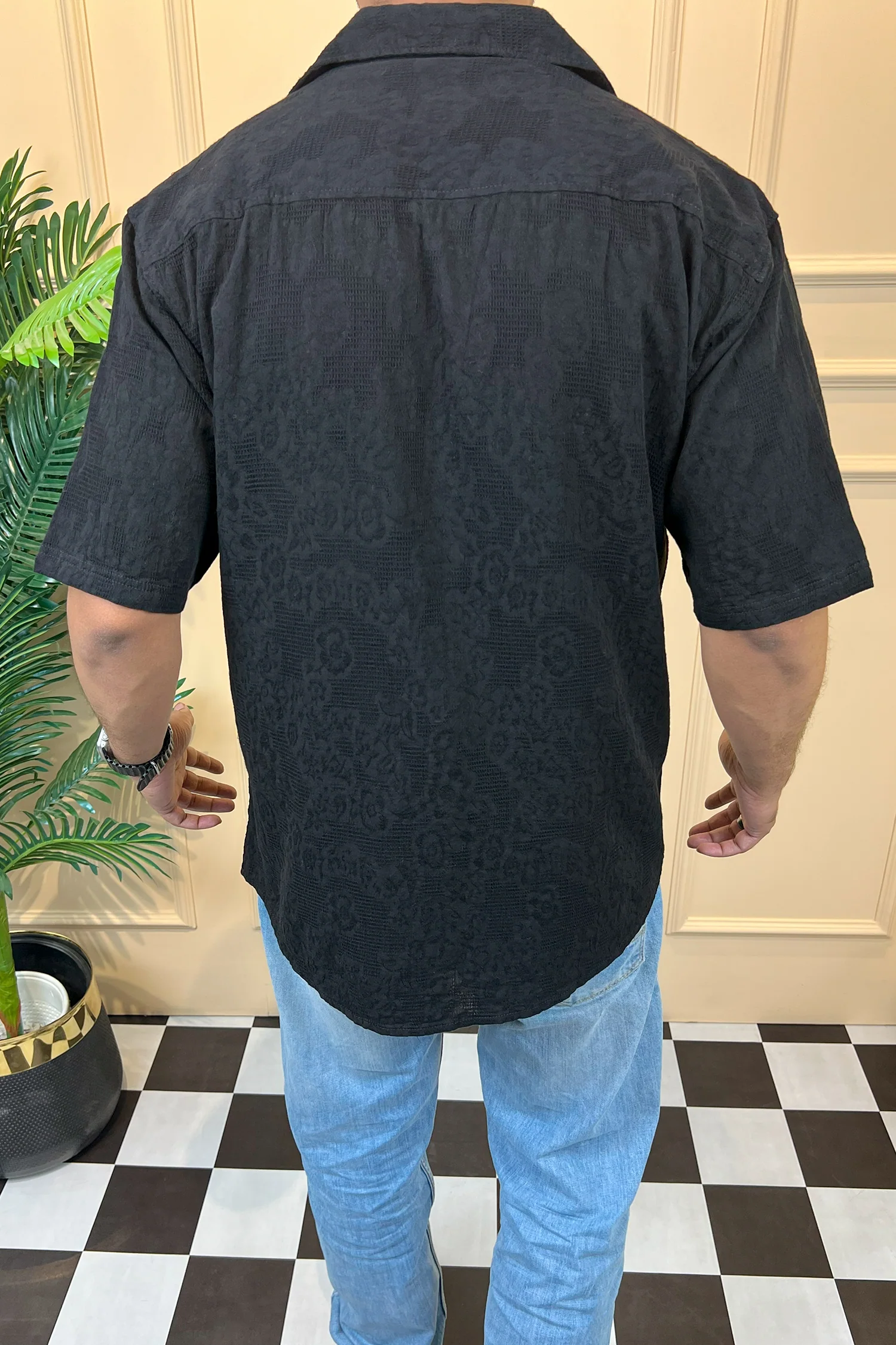 Turbo Artistic Touch Comfort Casual Shirt In Black - Image 4