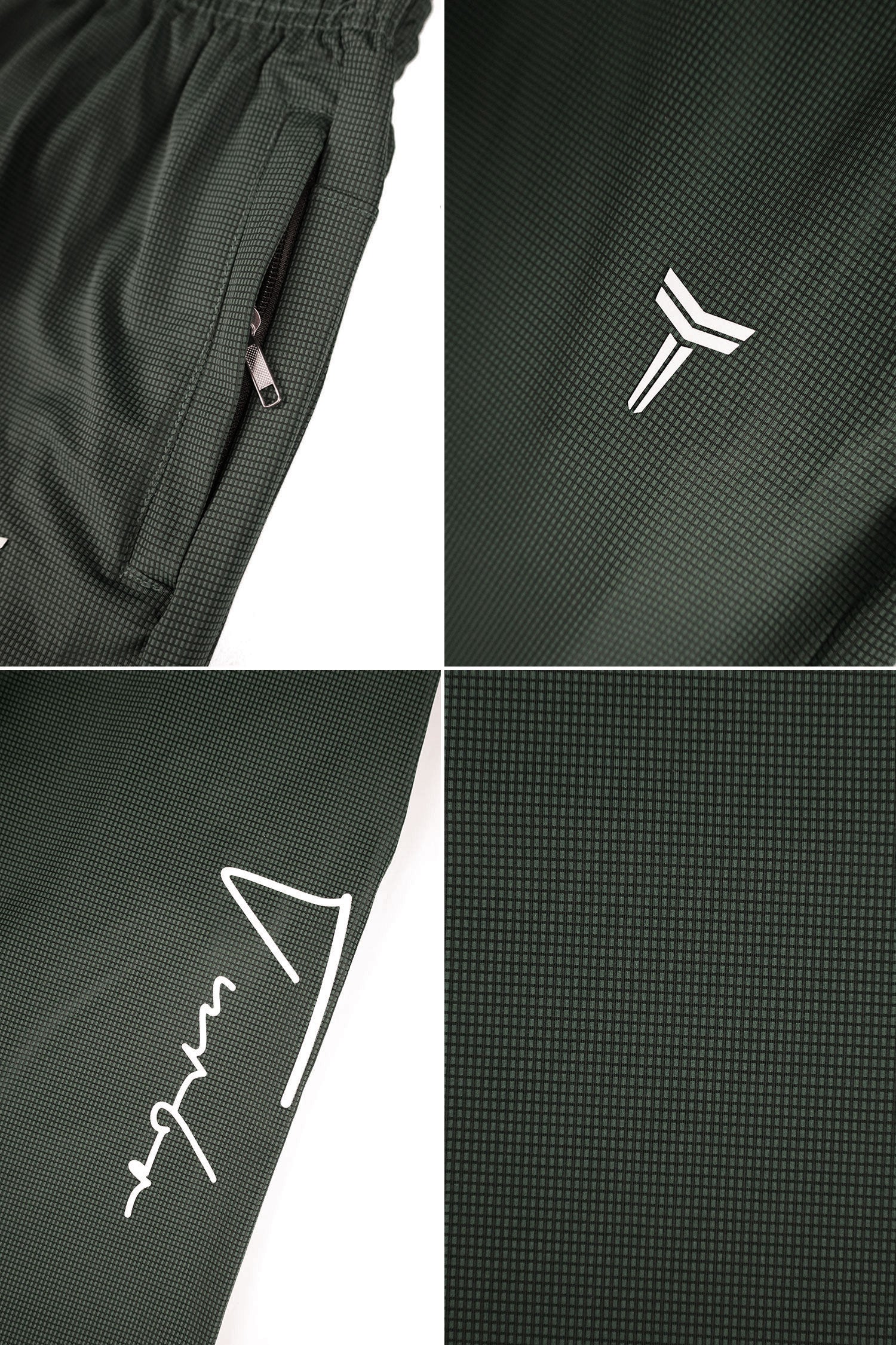 Turbo Autograph Series Dry-Fit Men's Shorts In Sage Green - Image 4