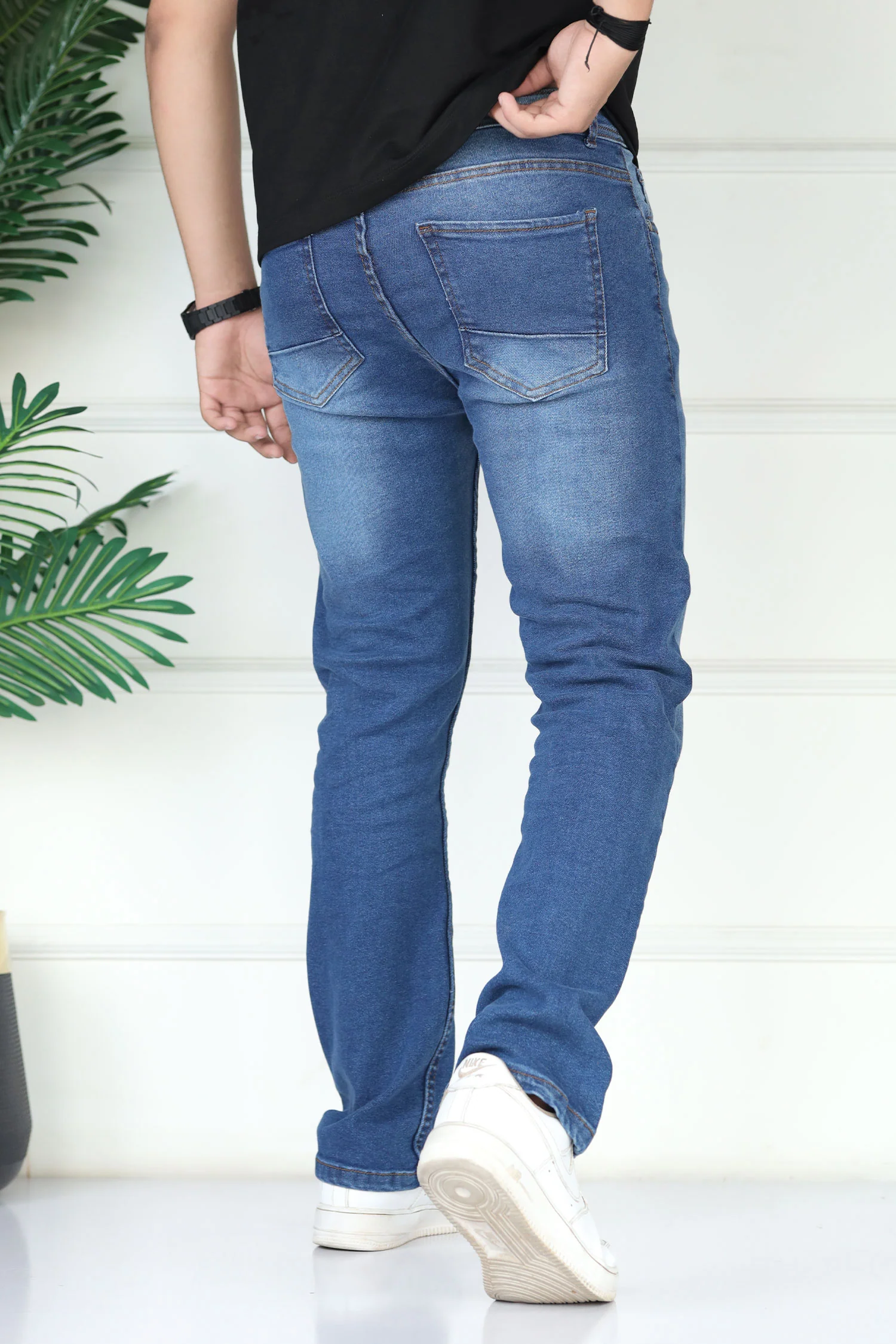 Turbo Axis Core Essential Slim Fit Jeans In Blue - Image 3