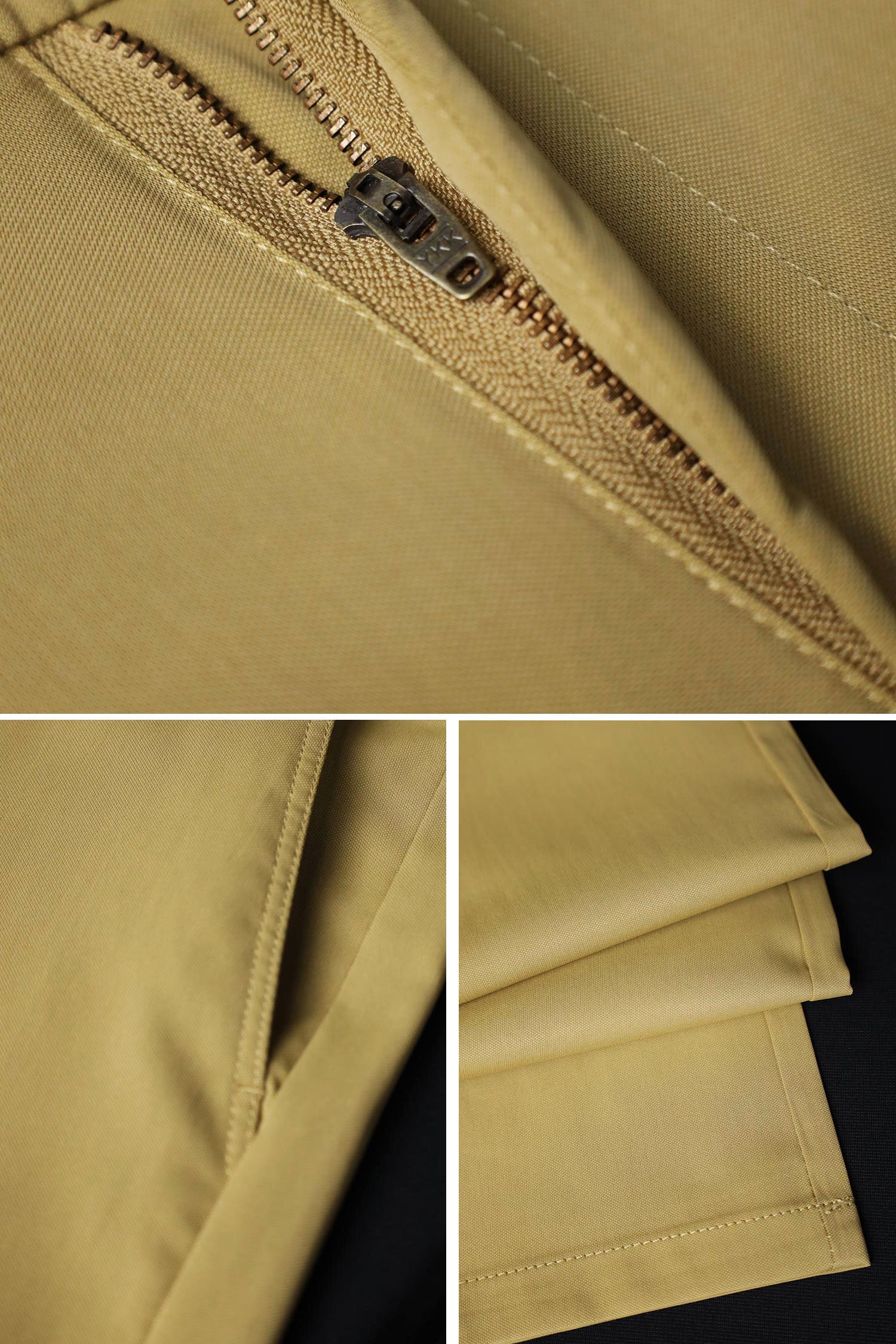 Turbo Axis Intelli-Drape Refined Fit Twil Cotton Pent In Khaki - Image 6