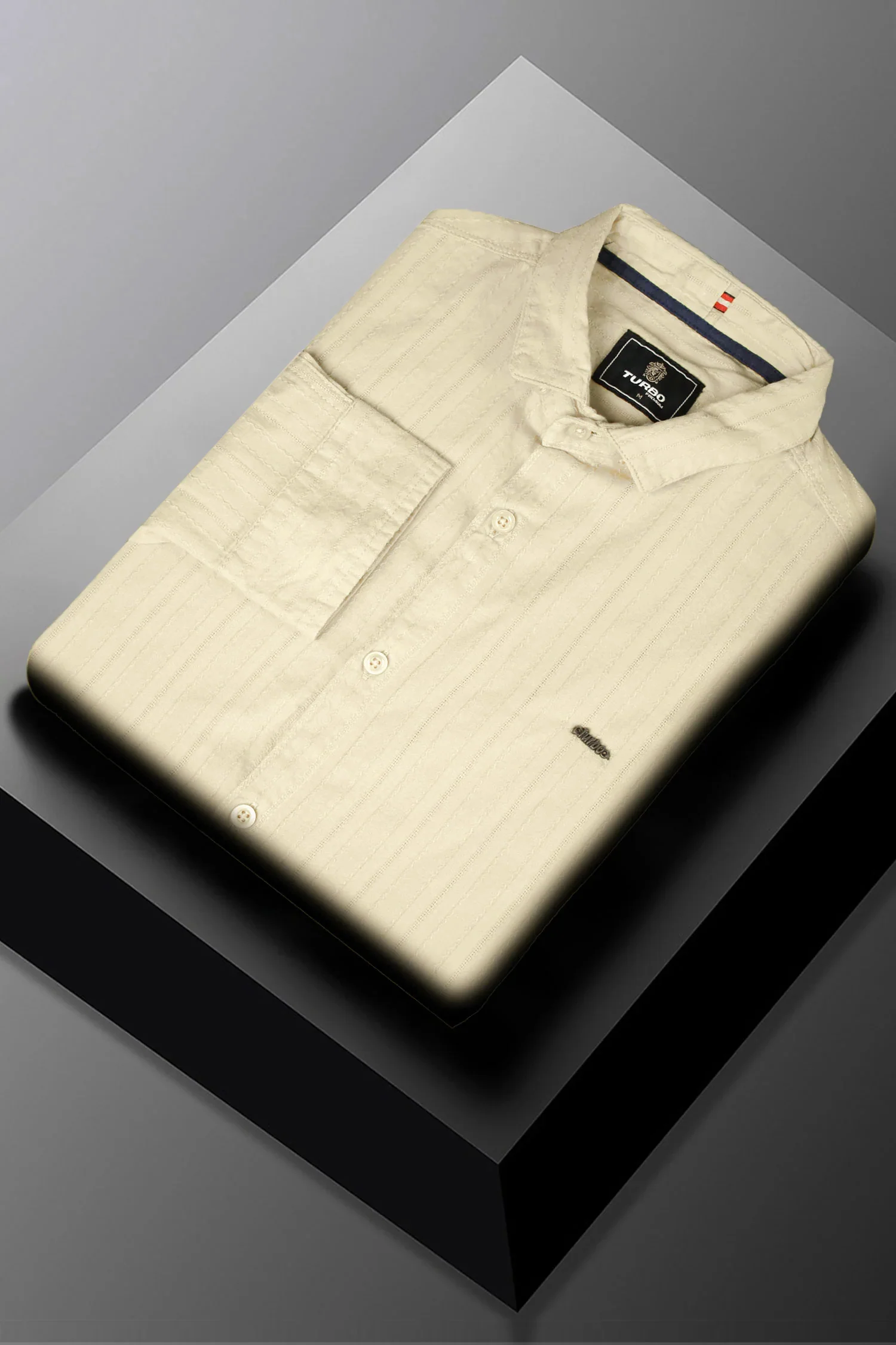 Turbo Billy Textured Knit Long Sleeve Cotton Casual Shirt - Image 7