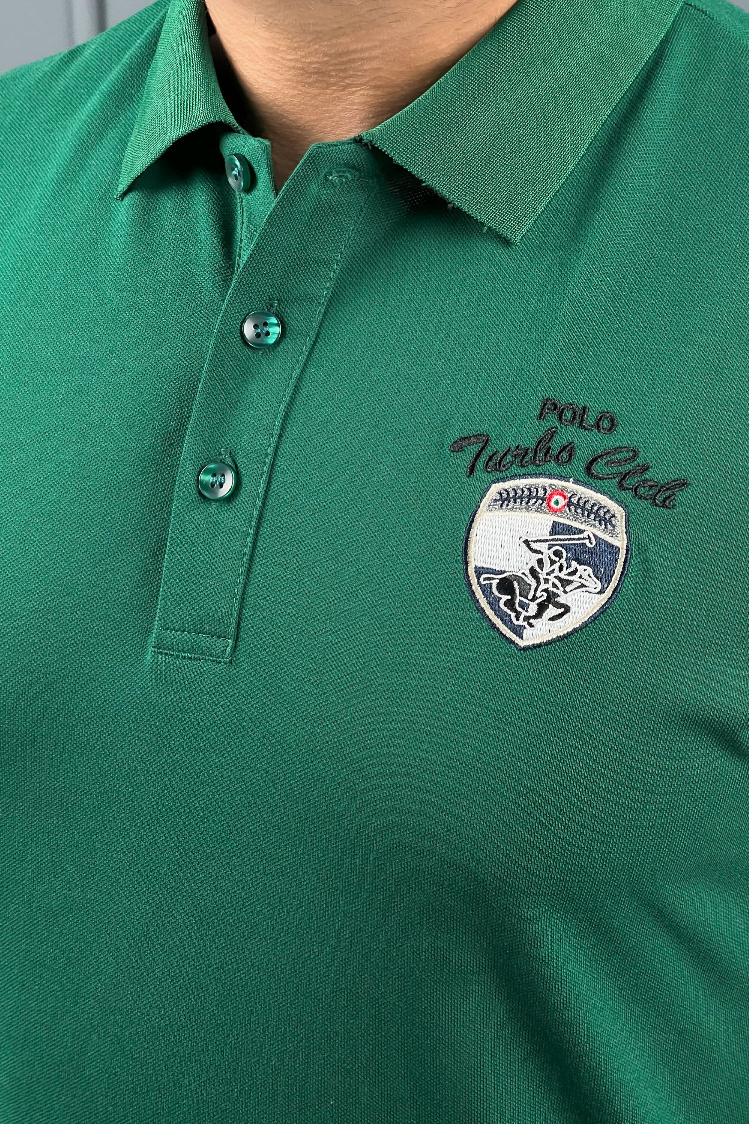 Turbo Bostn Cltics Team Men's Polo Shirt In Dark Green - Image 3