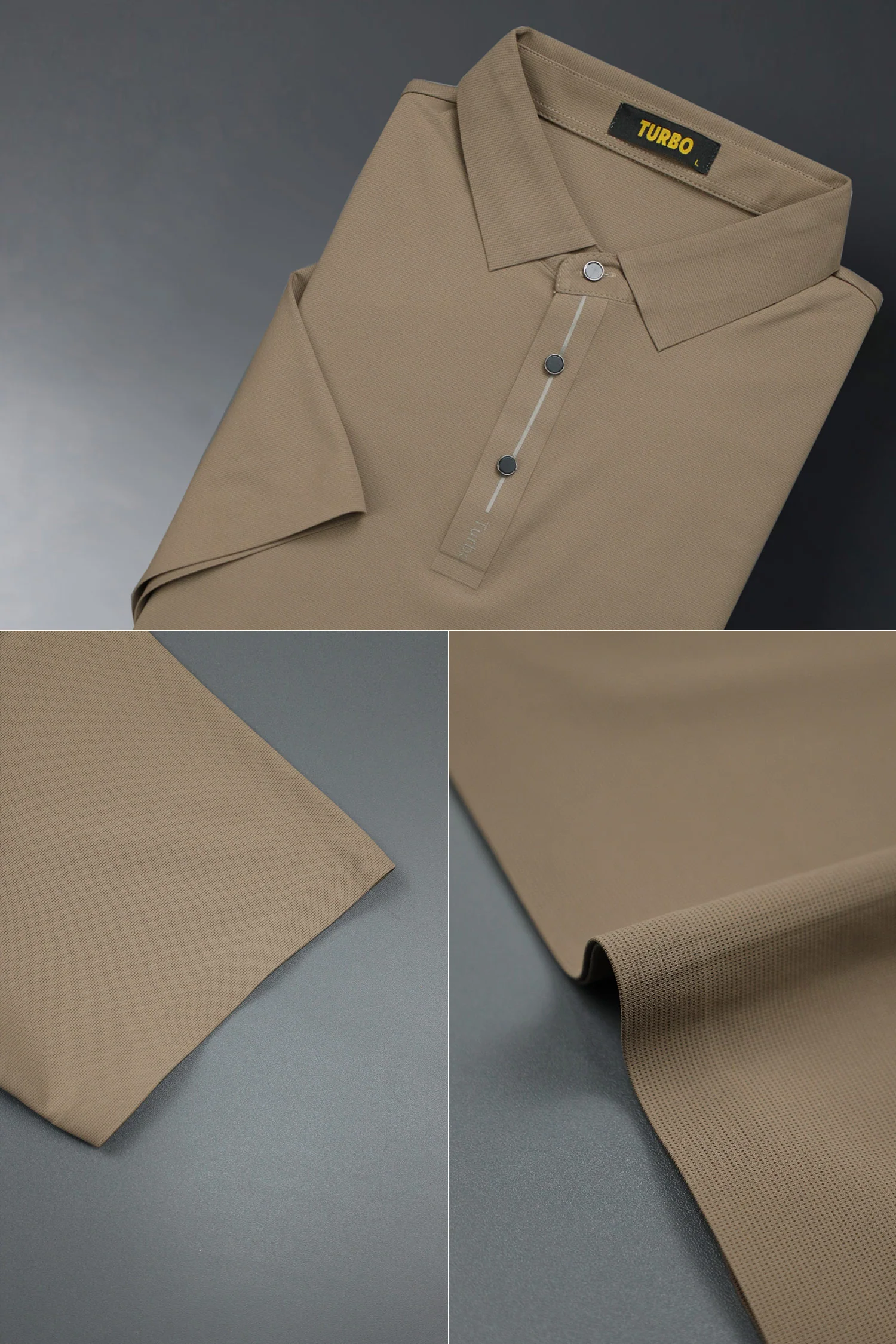 Turbo Button-Up Placket Men's Polo T-Shirt* - Image 12