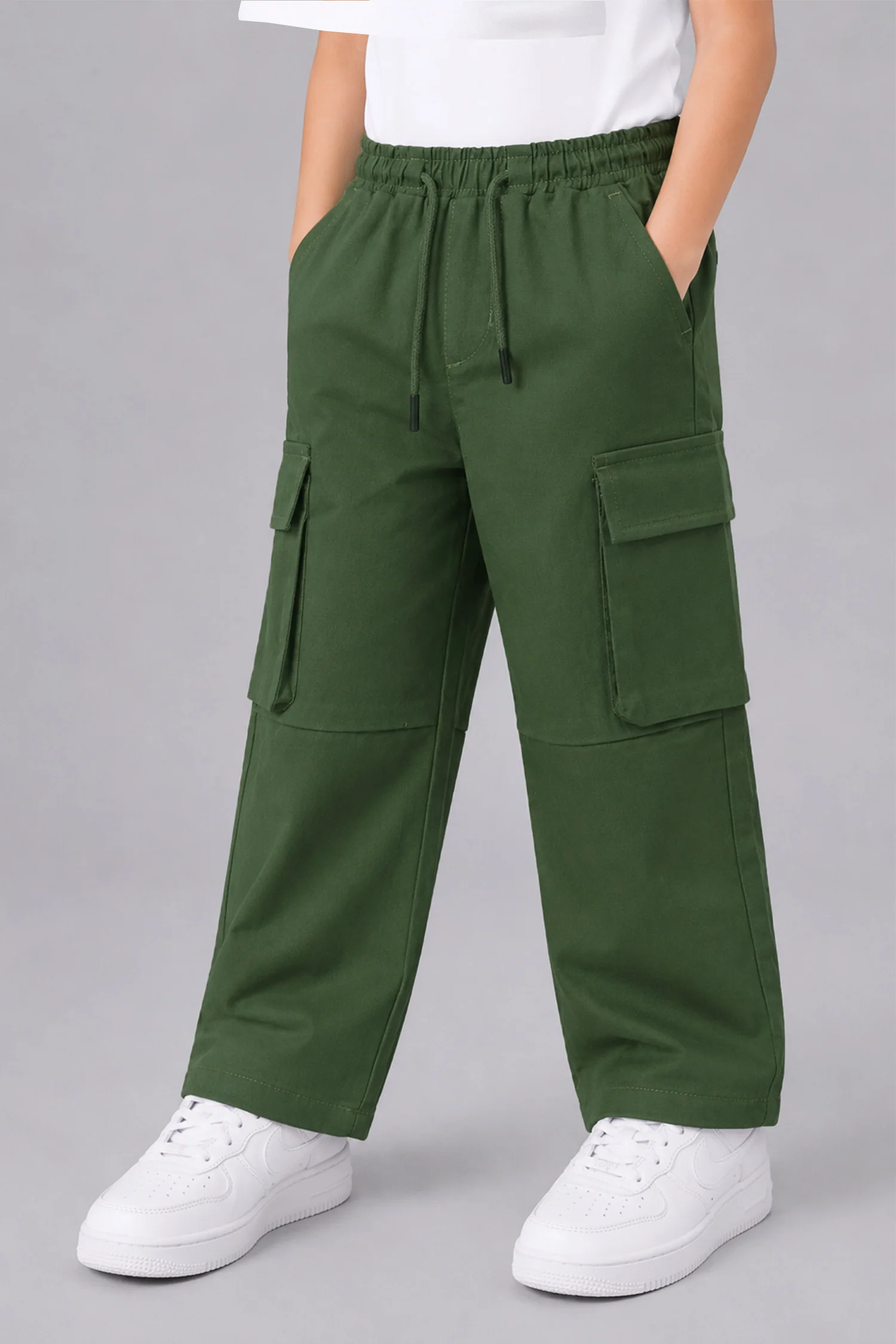 Turbo Baggy Fit Cargo Jeans For Boys - Image 3