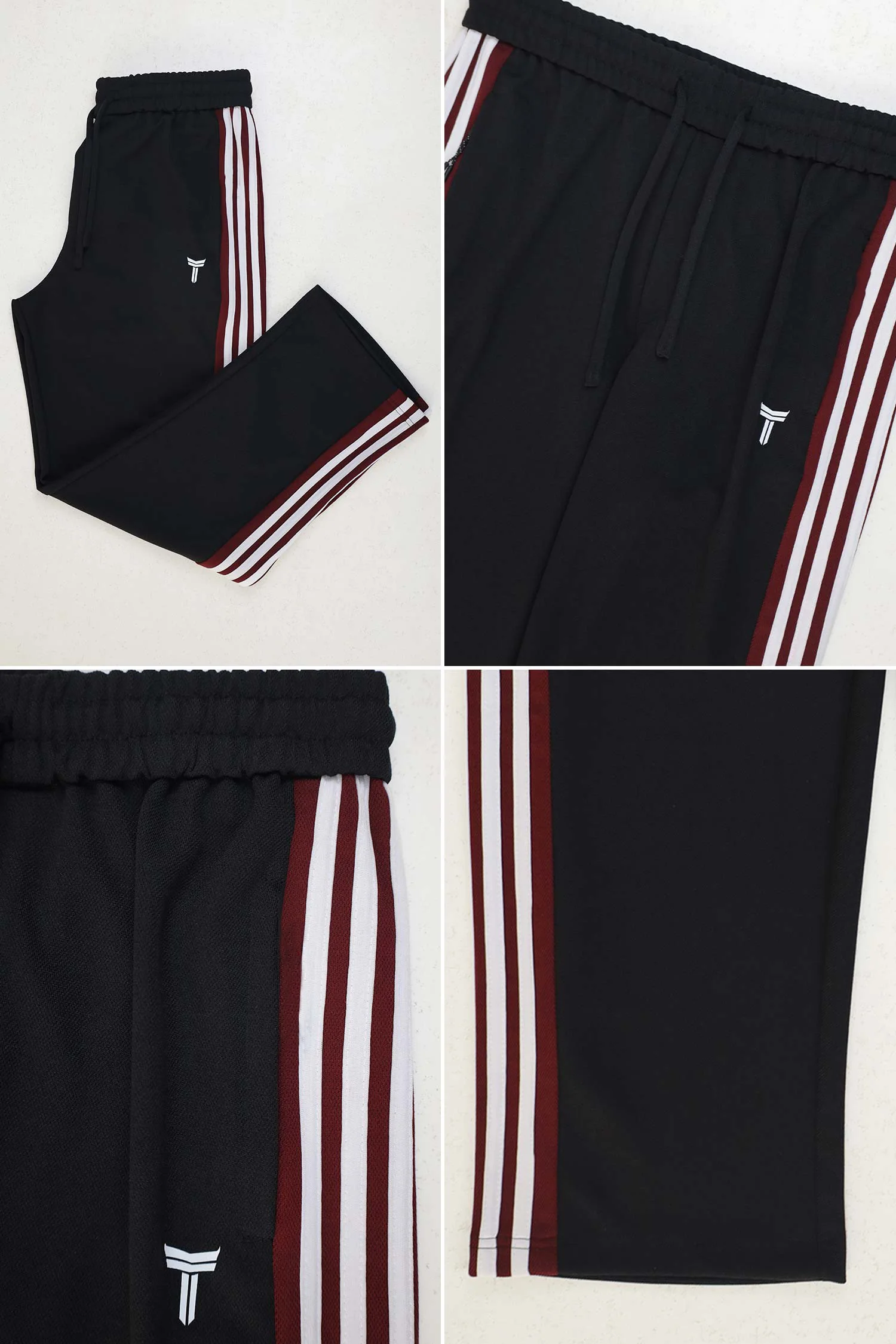 Turbo Classy Stripe Elegant Men's Trouser In Black - Image 4