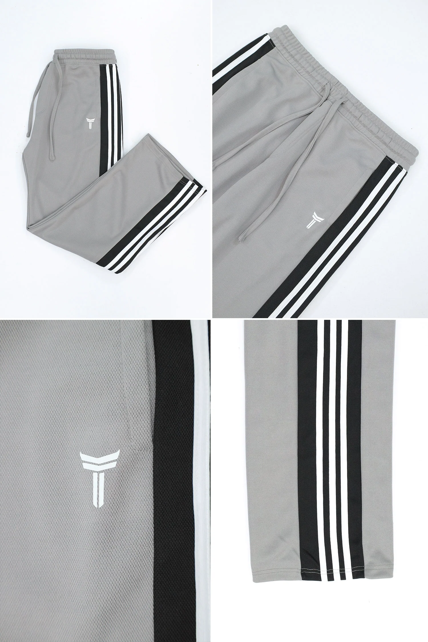 Turbo Classy Stripe Elegant Men's Trouser In Grey - Image 4