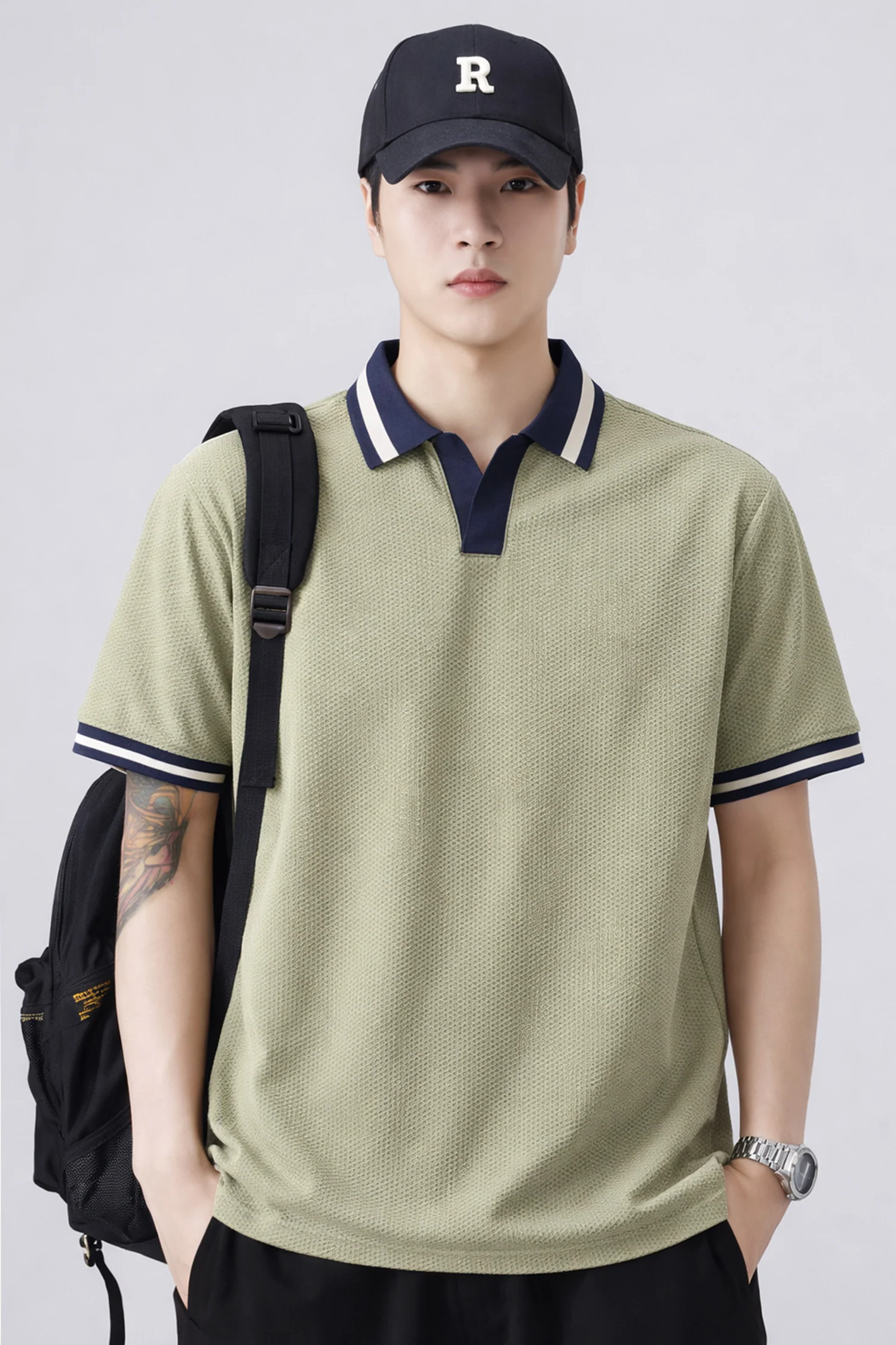 Turbo Cmpus Sutra V-Neck Imp Silk Polo Shirt* - Image 13
