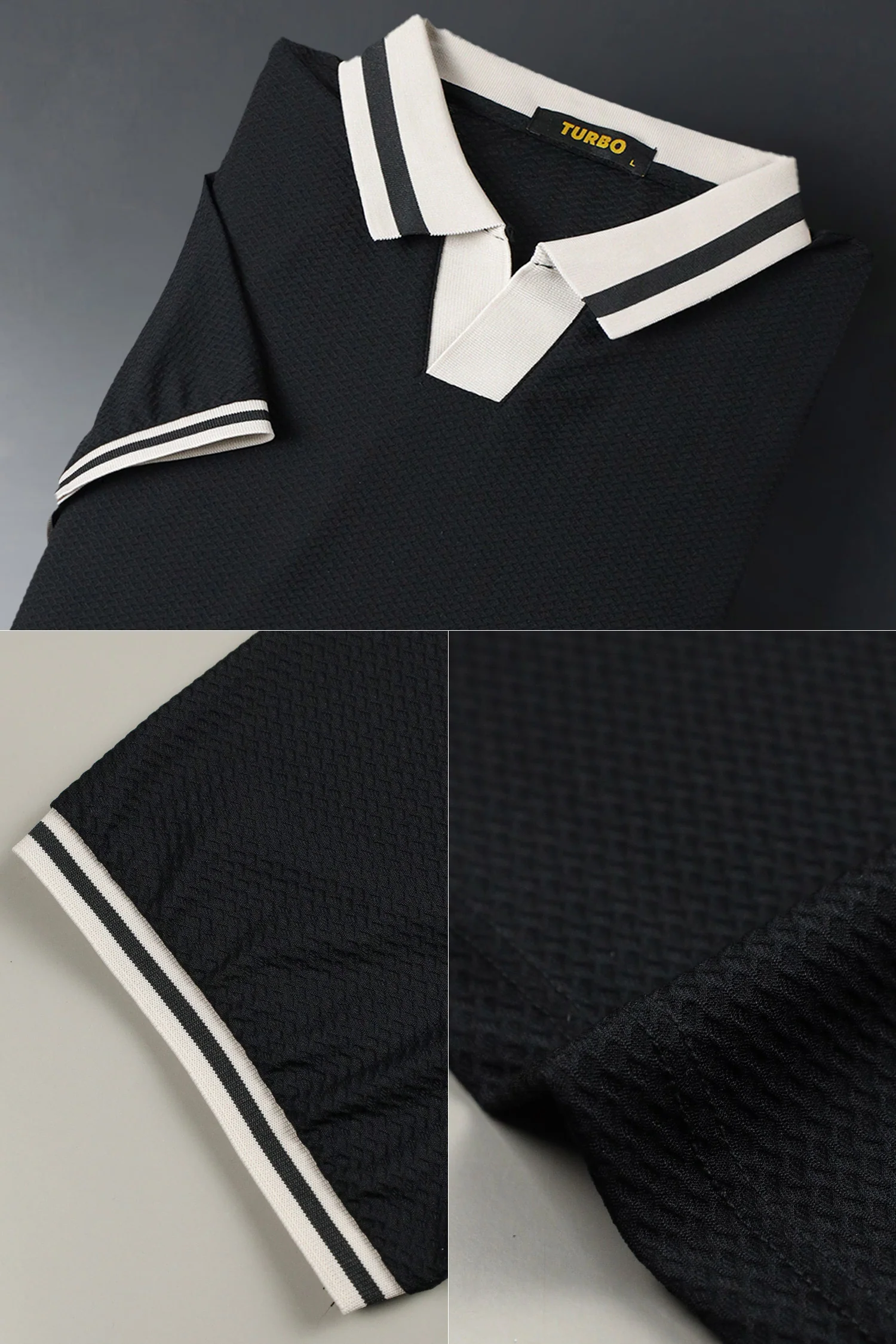 Turbo Cmpus Sutra V-Neck Imp Silk Polo Shirt* - Image 4