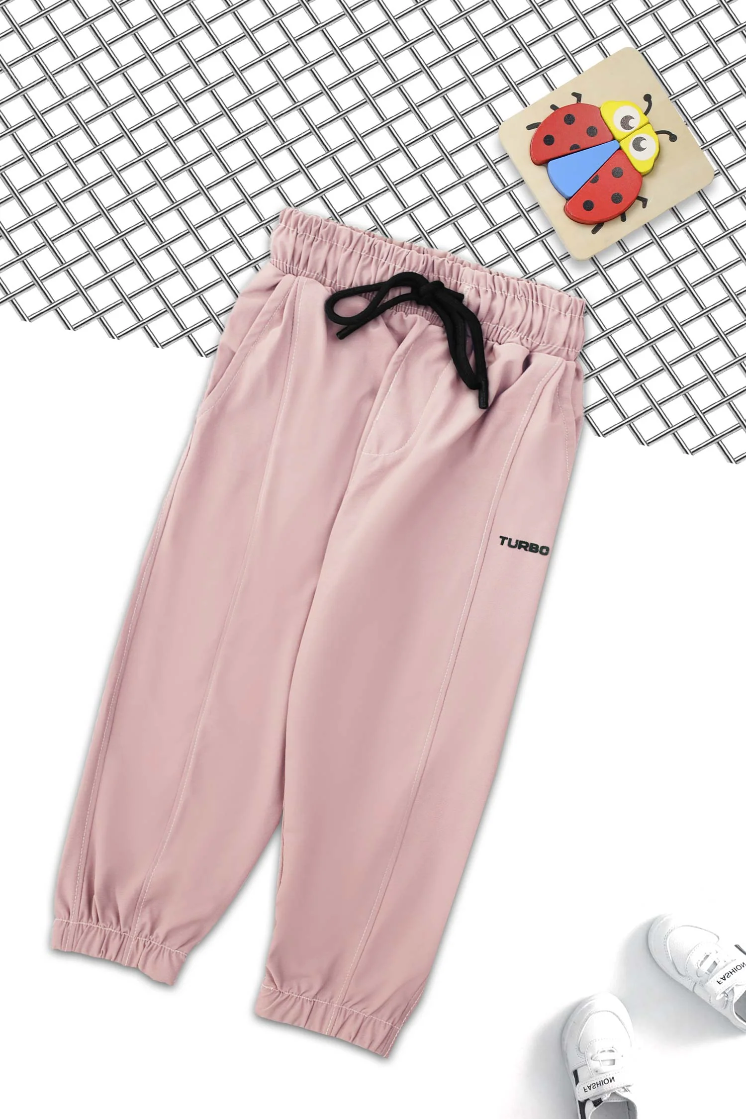 Turbo Comfortable And Grip Bottom Trousers kids For Boys In Pink - Image 2
