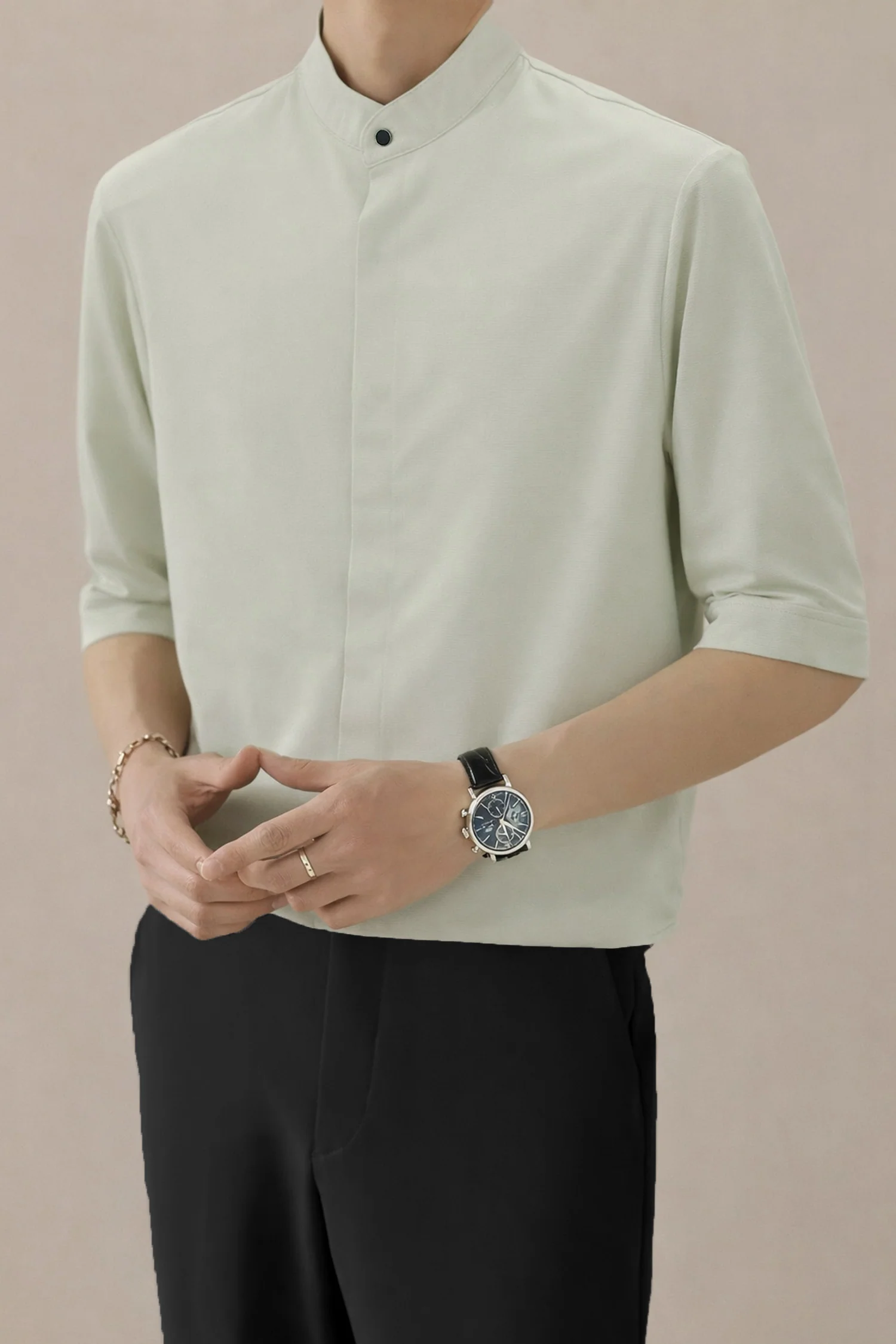Turbo Concealed Button Placket Casual OverShirt* - Image 7