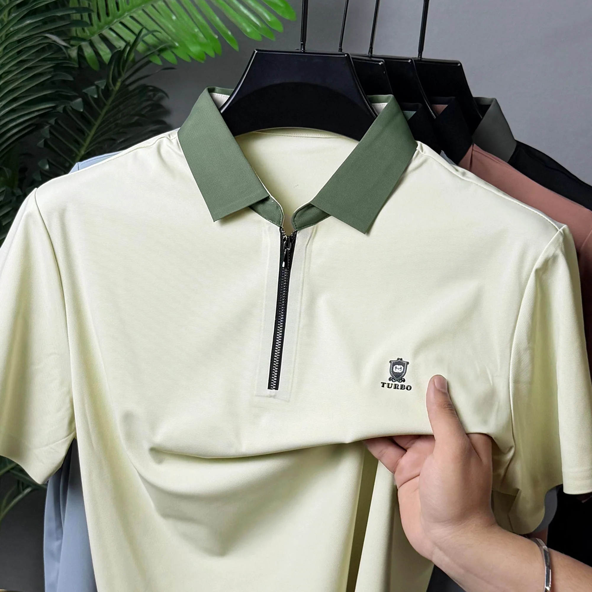 Turbo Contrast Collared Style Polo T-Shirt - Image 10