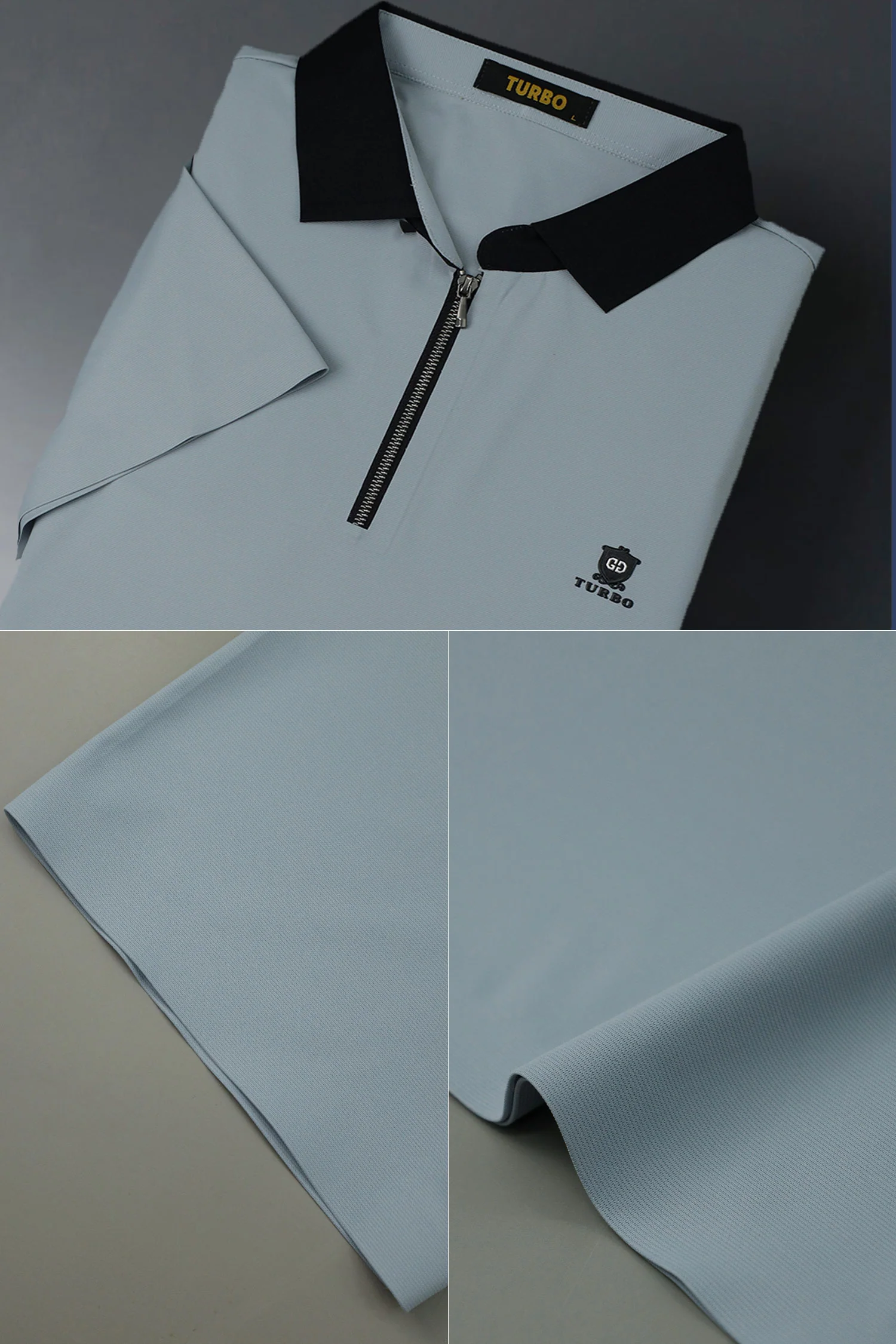 Turbo Contrast Collared Style Polo T-Shirt - Image 8