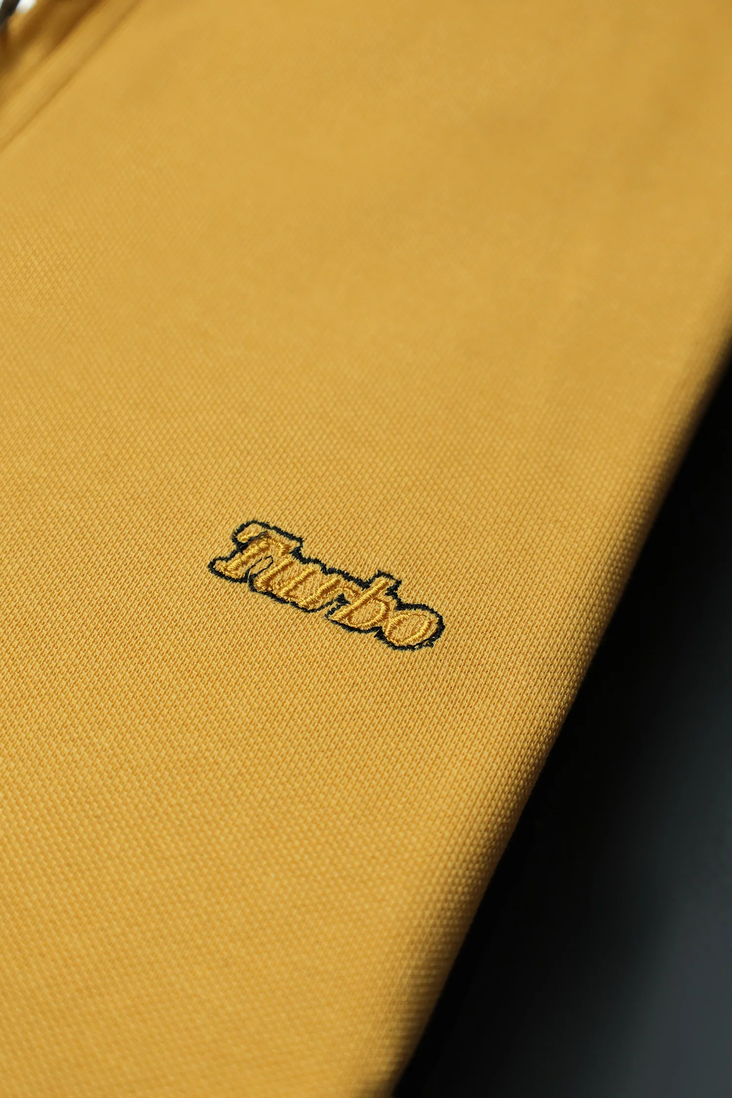 Turbo Contrast Tone Zip Collar Men's Polo Shirt - Image 4