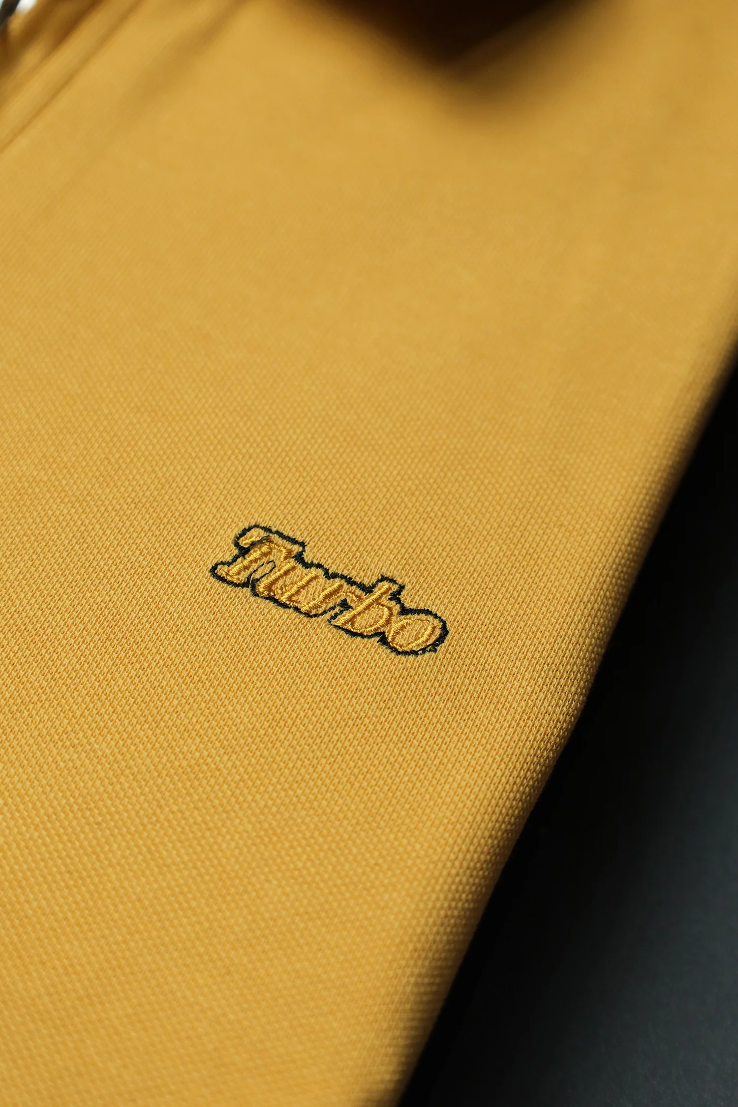 Turbo Contrast Tone Zip Collar Men's Polo Shirt - Image 7