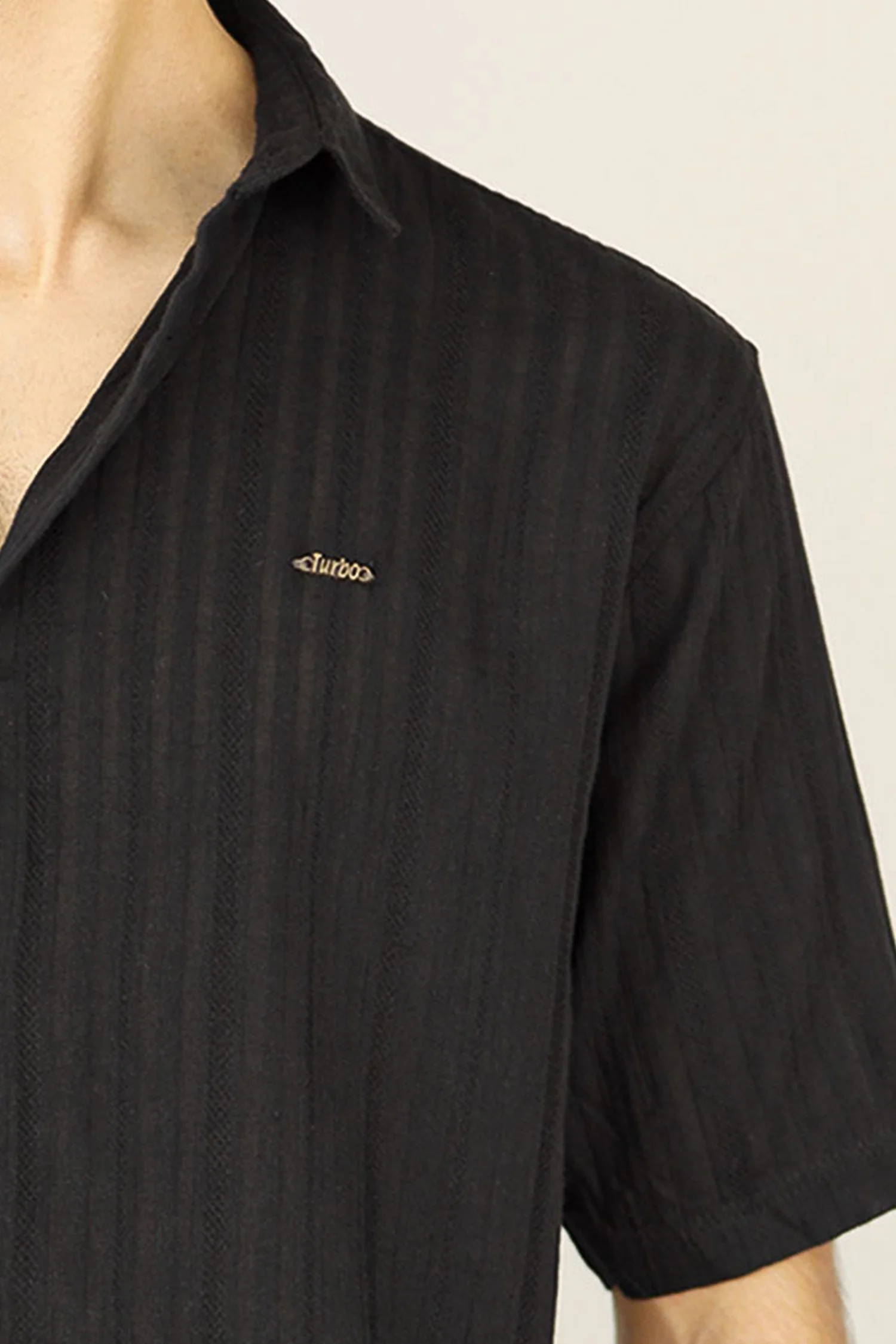 Turbo Minimalist Design Half Sleeve Casual Shirt