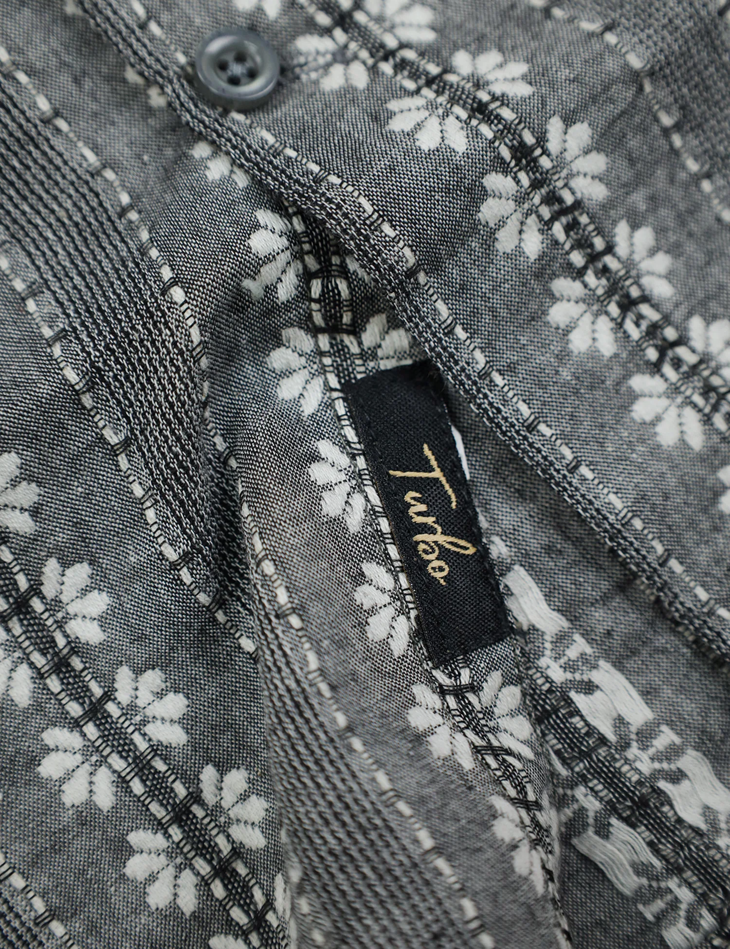 Turbo Cubin Textured Striped Casual Shirt - Image 3