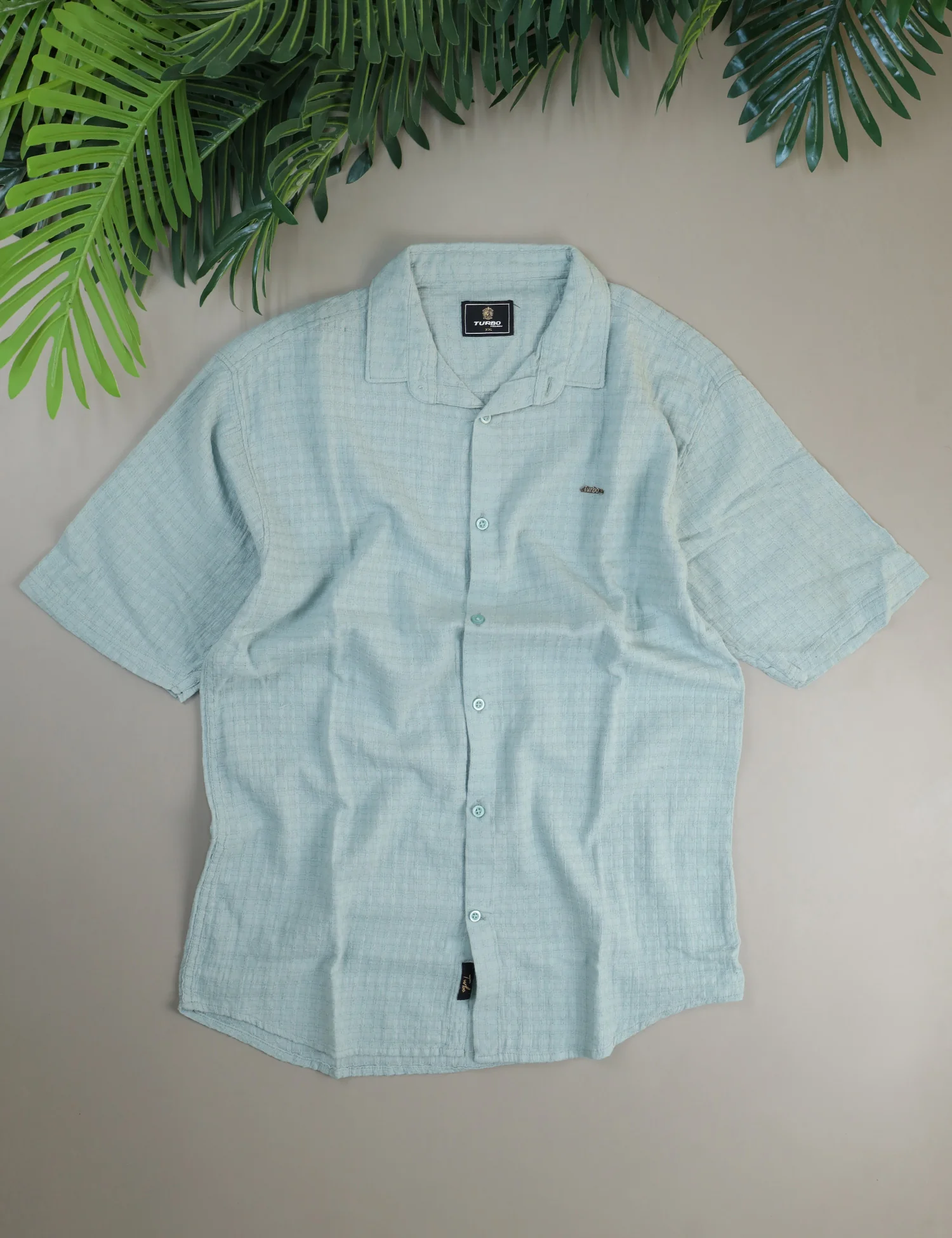 Turbo Designer Motif Embossed Casual Shirt - Image 13