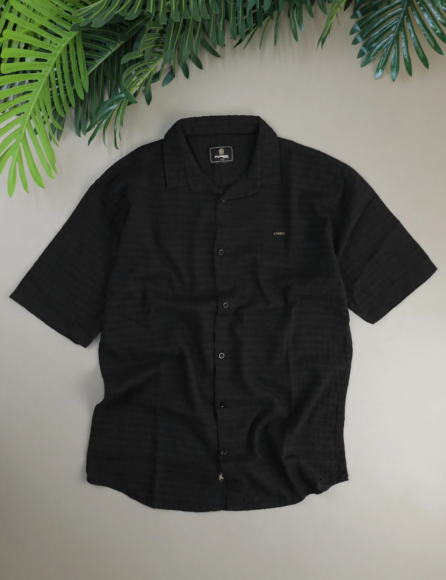 Turbo Designer Motif Embossed Casual Shirt - Image 9