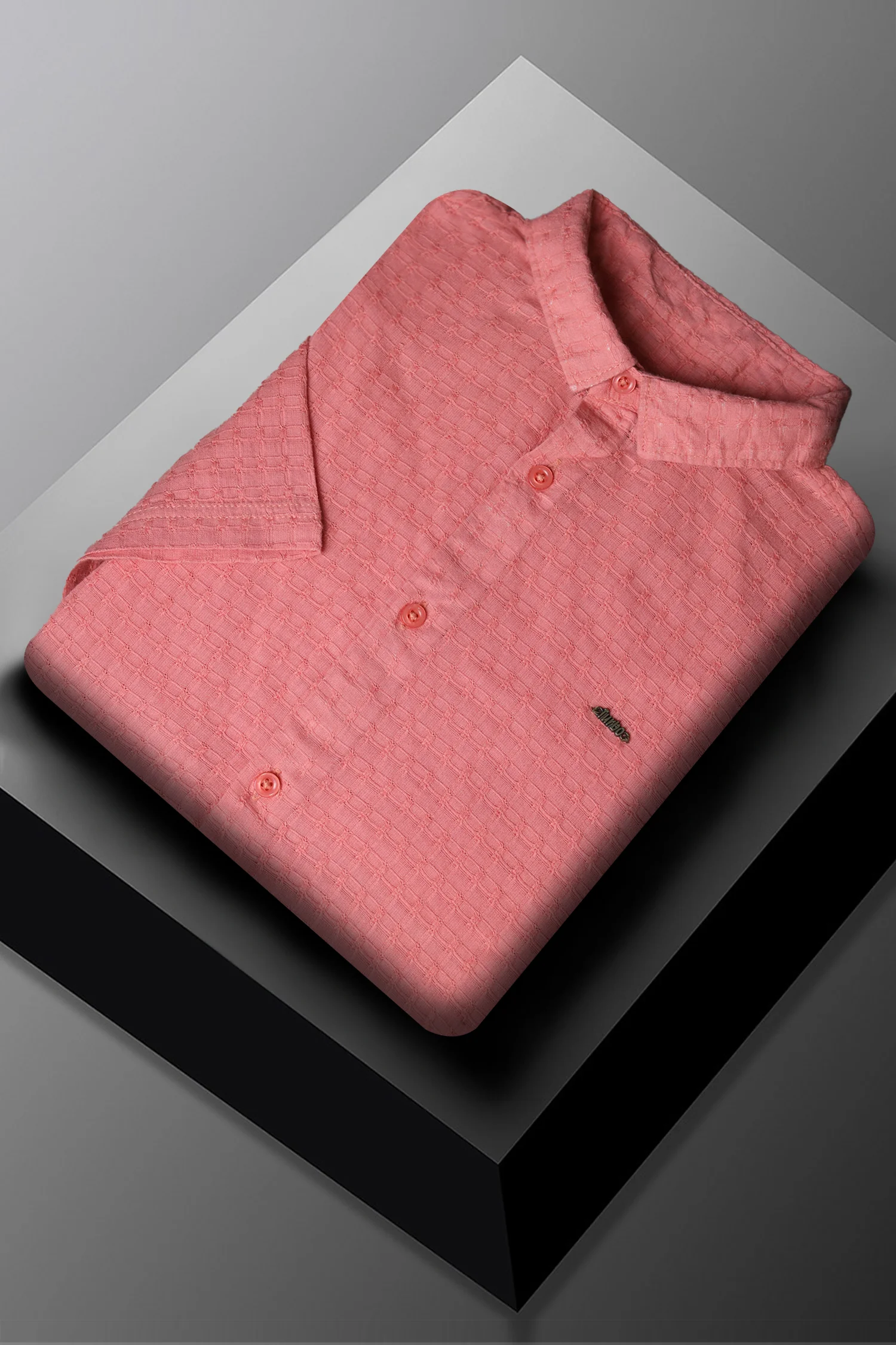 Turbo Designer Motif Embossed Casual Shirt - Image 2