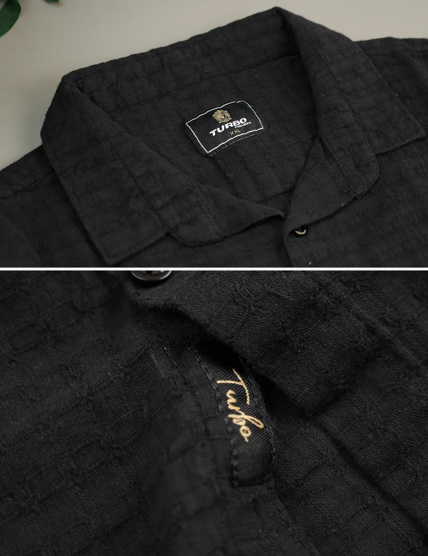 Turbo Designer Motif Embossed Casual Shirt - Image 12