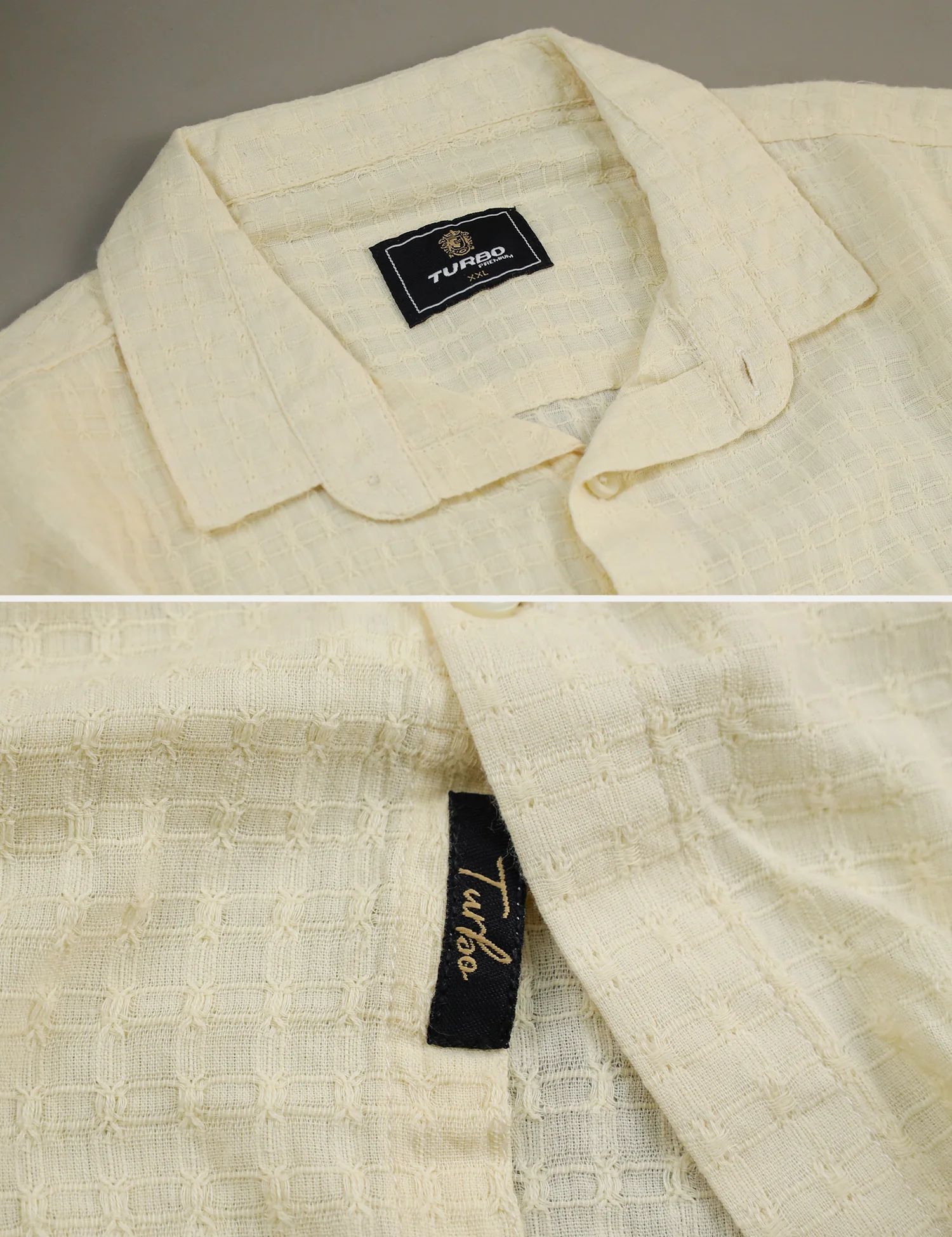 Turbo Designer Motif Embossed Casual Shirt - Image 8