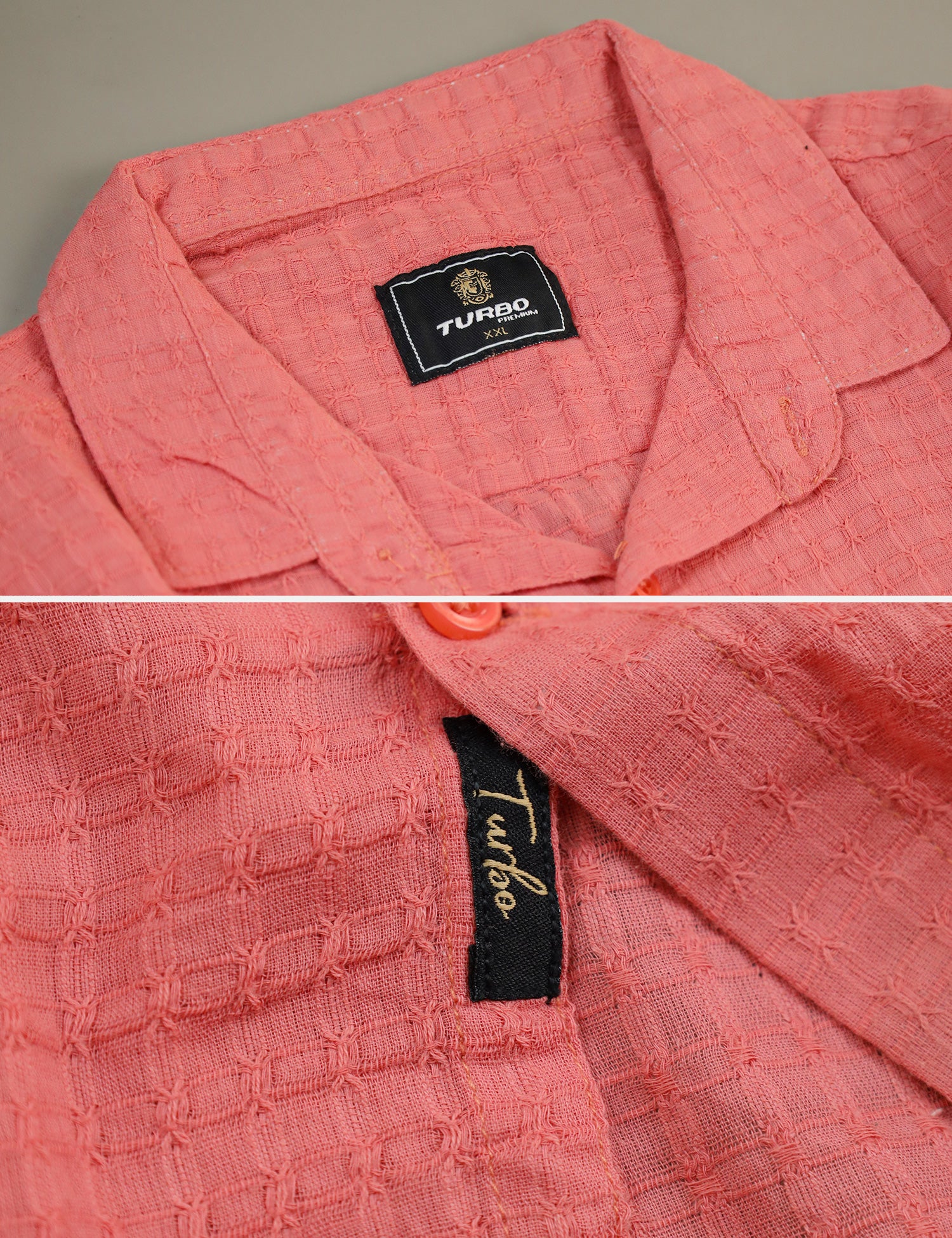 Turbo Designer Motif Embossed Casual Shirt - Image 4