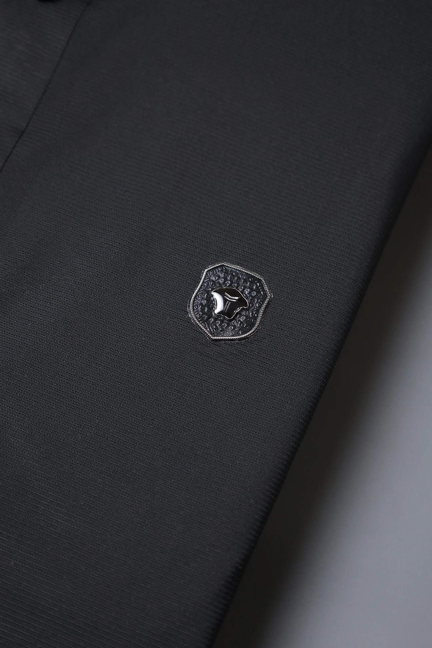Turbo Diamond Motif Collar Stitchless Men's Polo Shirt - Image 3