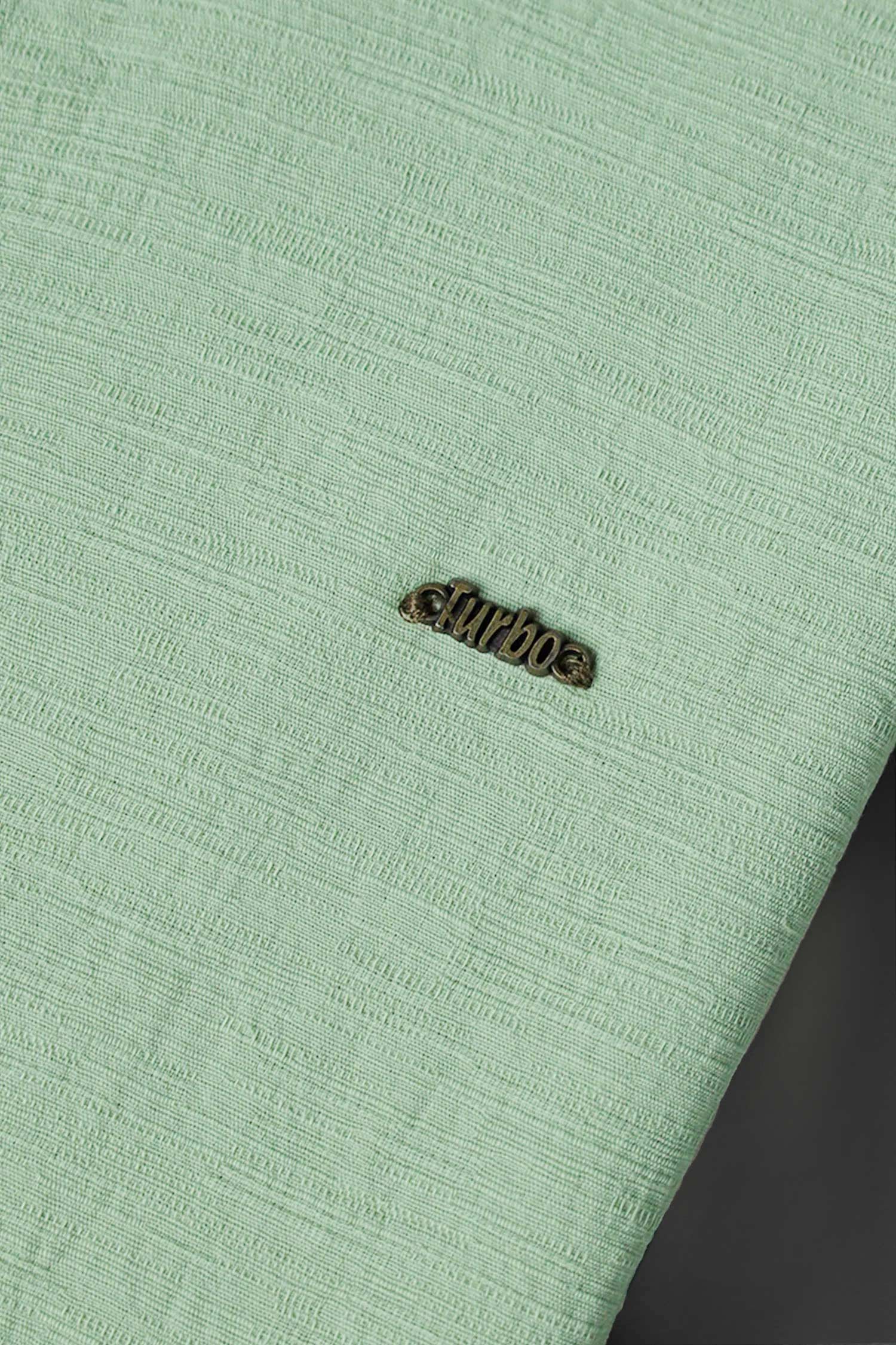 Turbo Dobby Textured Long Sleeve Cotton Casual Shirt - Image 8