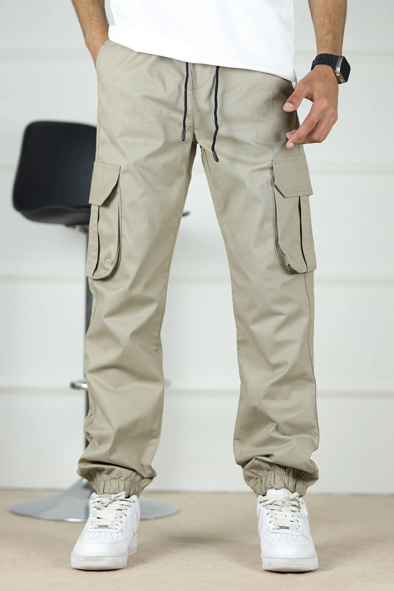 Turbo DrawString Pockets Cotton Cargo Trouser - Image 13
